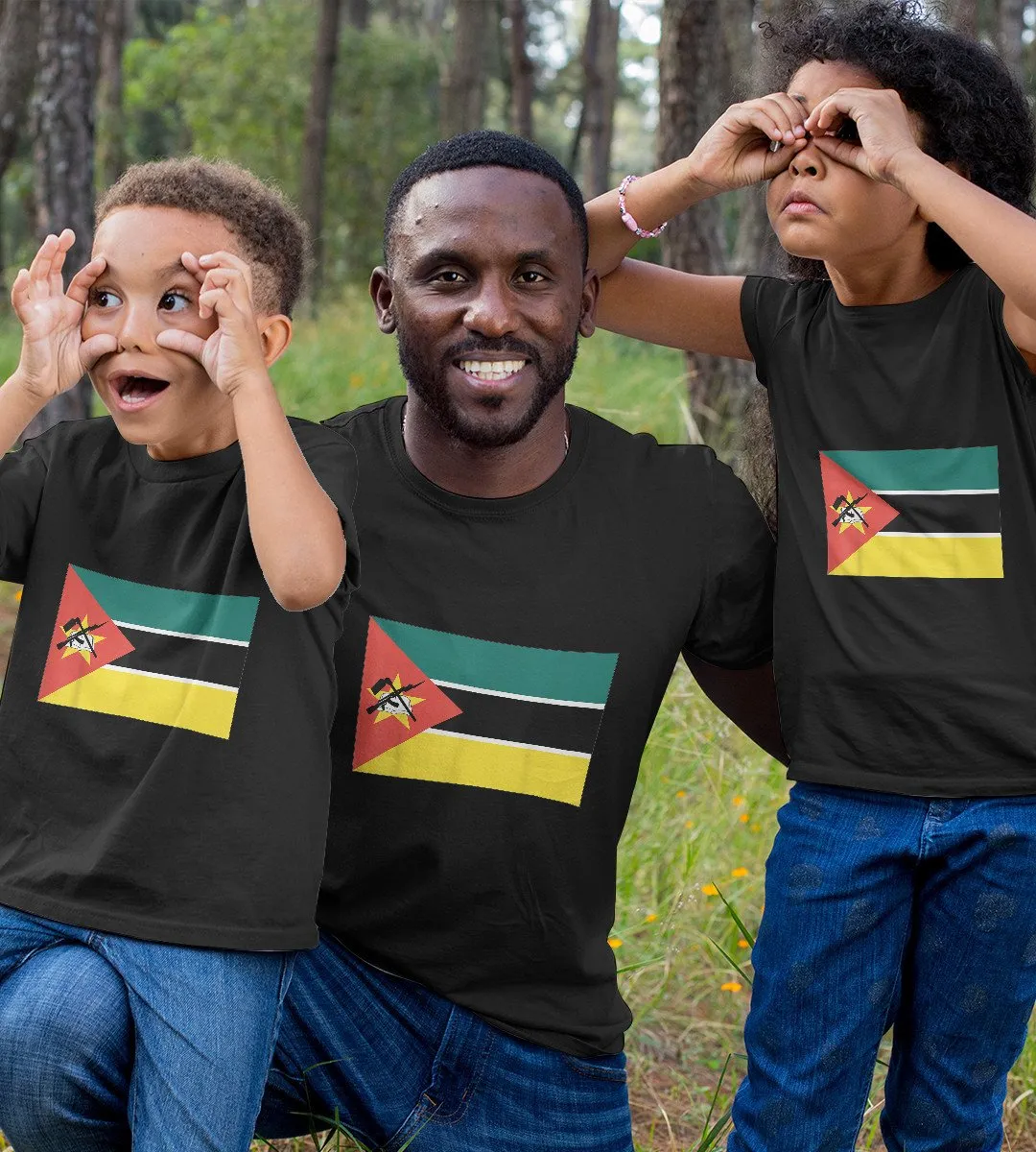 1sttheworld T-Shirt - Flag Of Mozambique T-Shirt Black A35