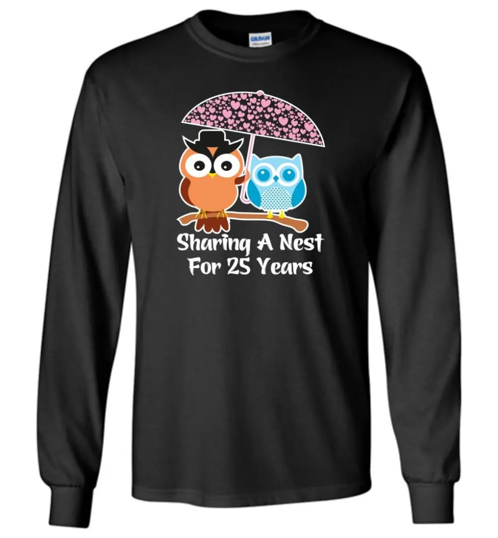 25 Years Wedding Anniversary Gifts Valentine's Day Long Sleeve T-Shirt