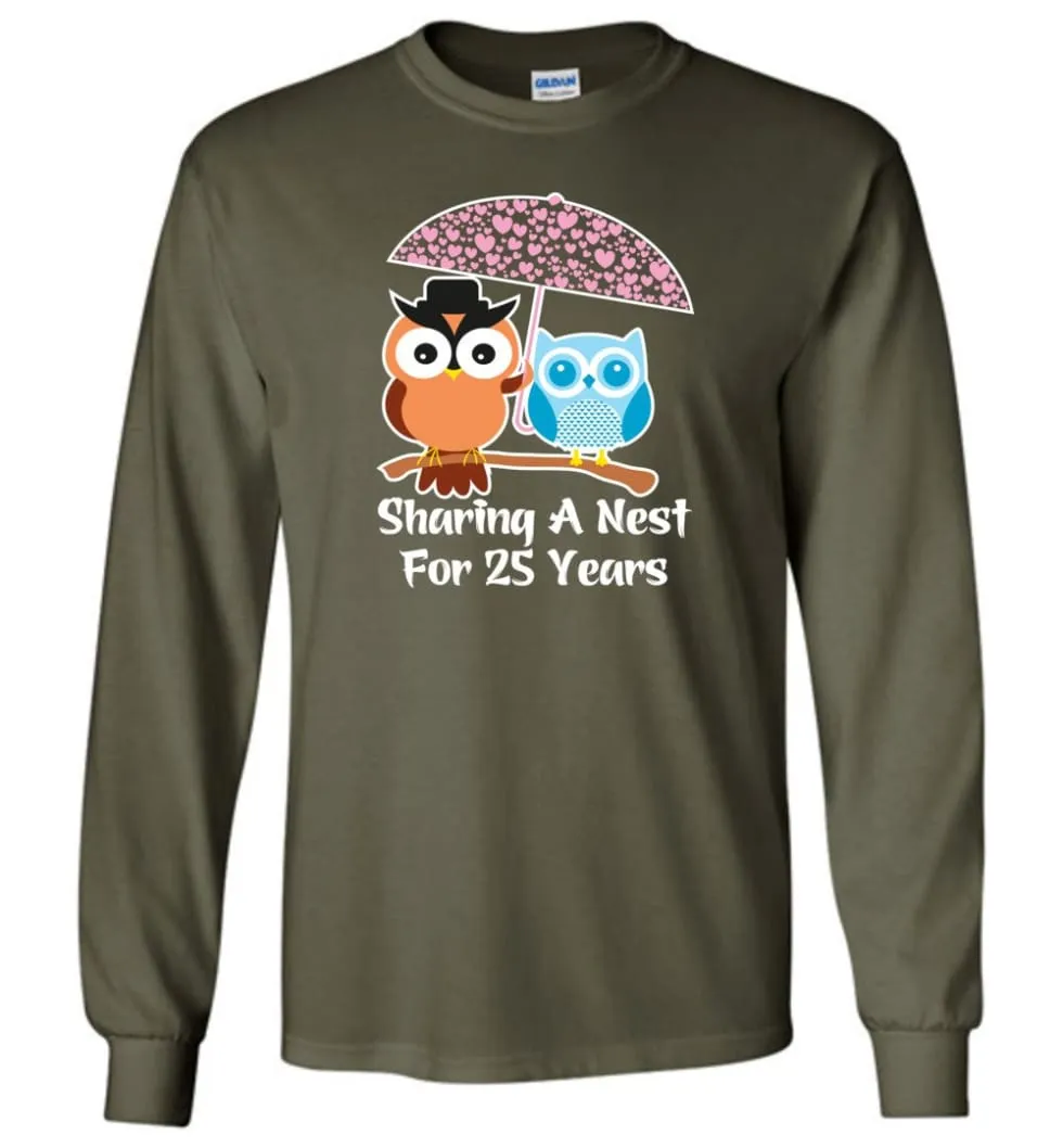 25 Years Wedding Anniversary Gifts Valentine's Day Long Sleeve T-Shirt