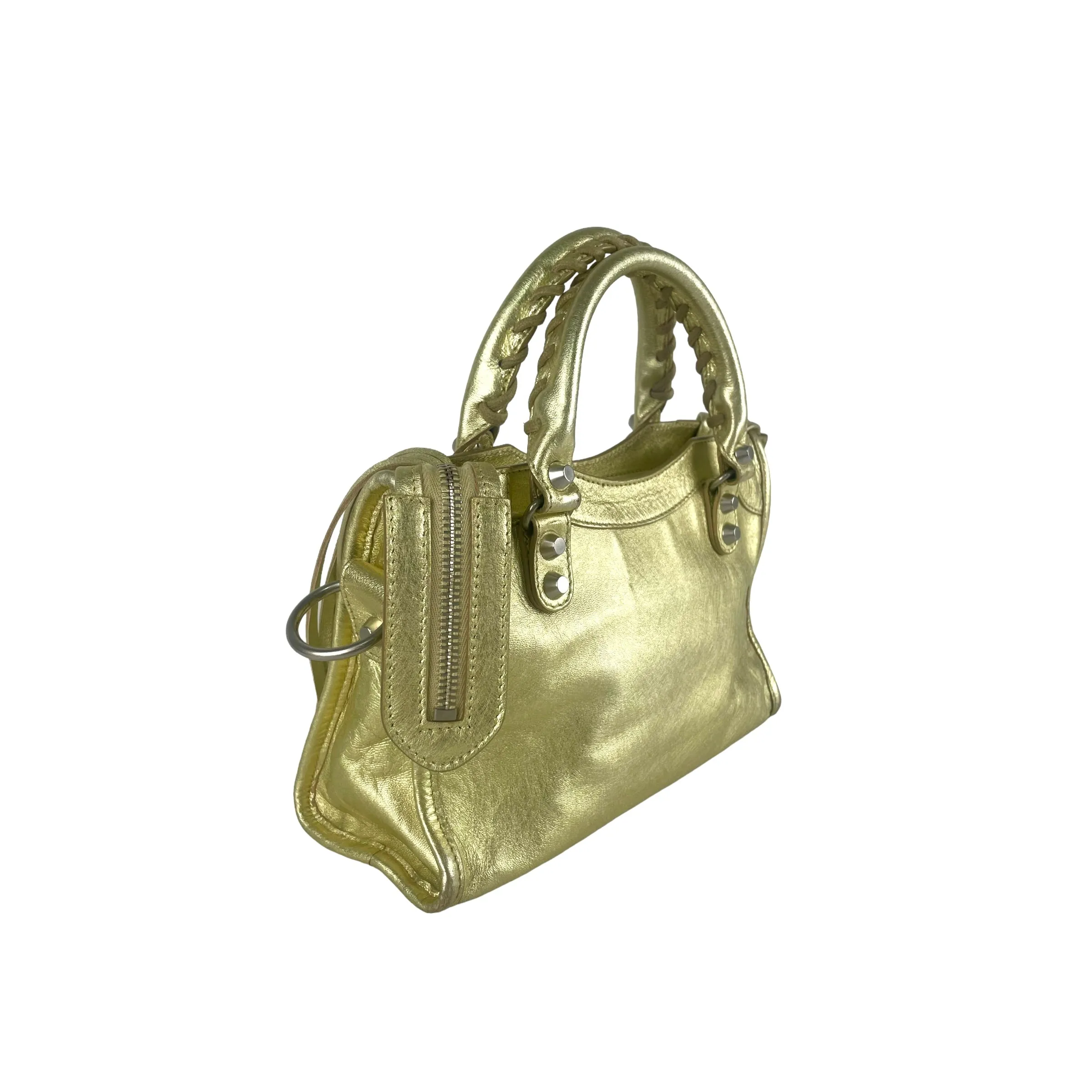 Balenciaga City Mini Gold