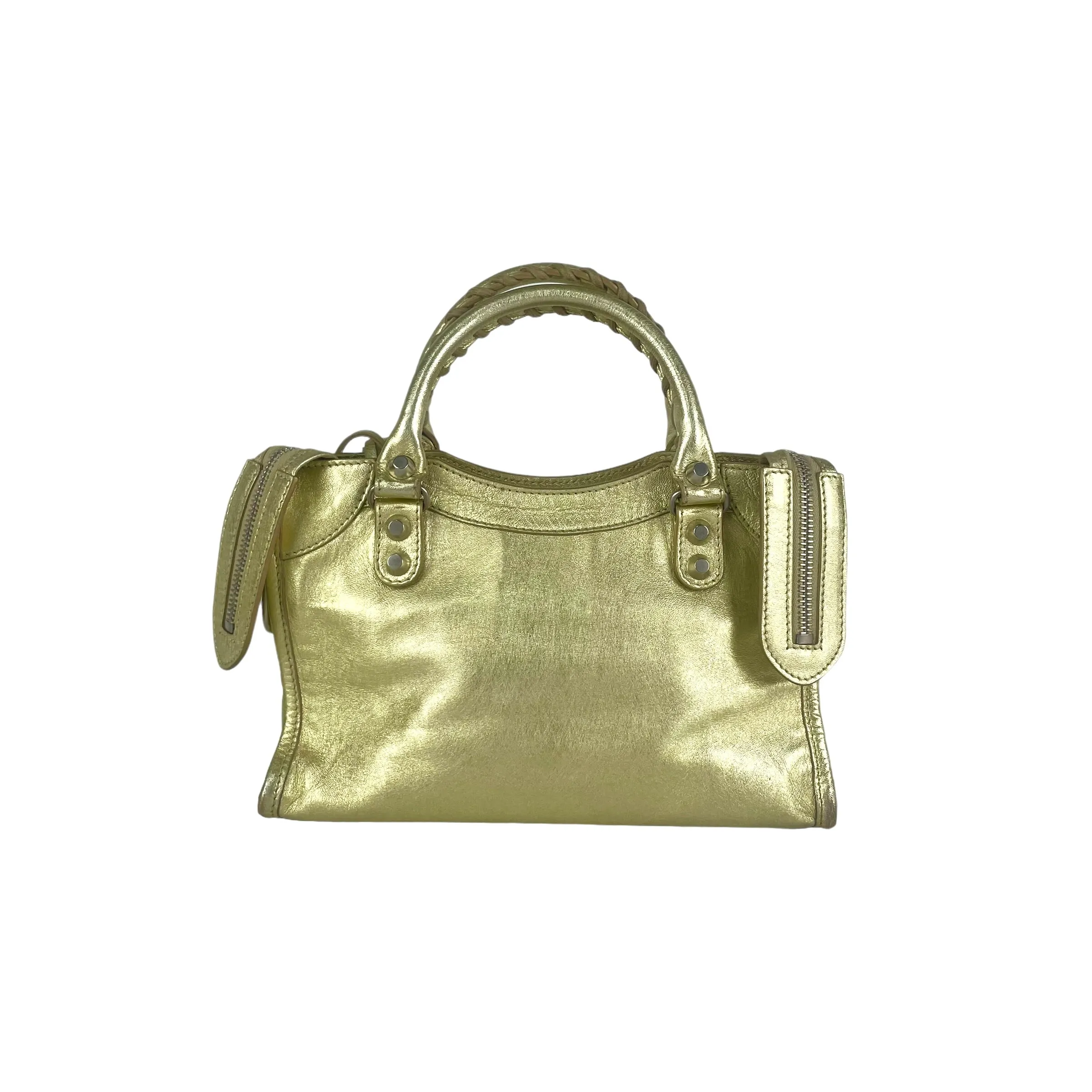 Balenciaga City Mini Gold