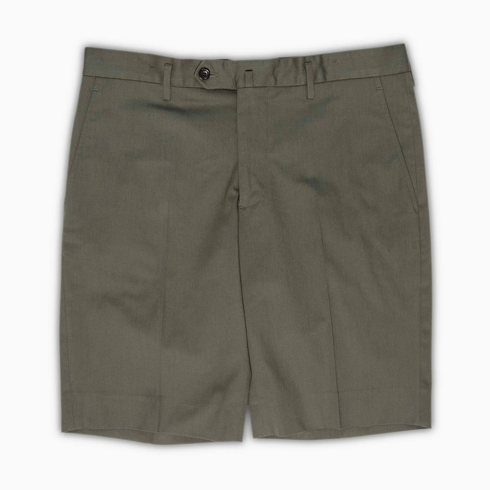 Bazile bermuda shorts in stretch gabardine cotton (forest green)