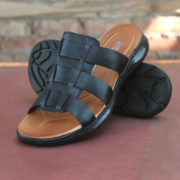 Black Soft Slippers for men