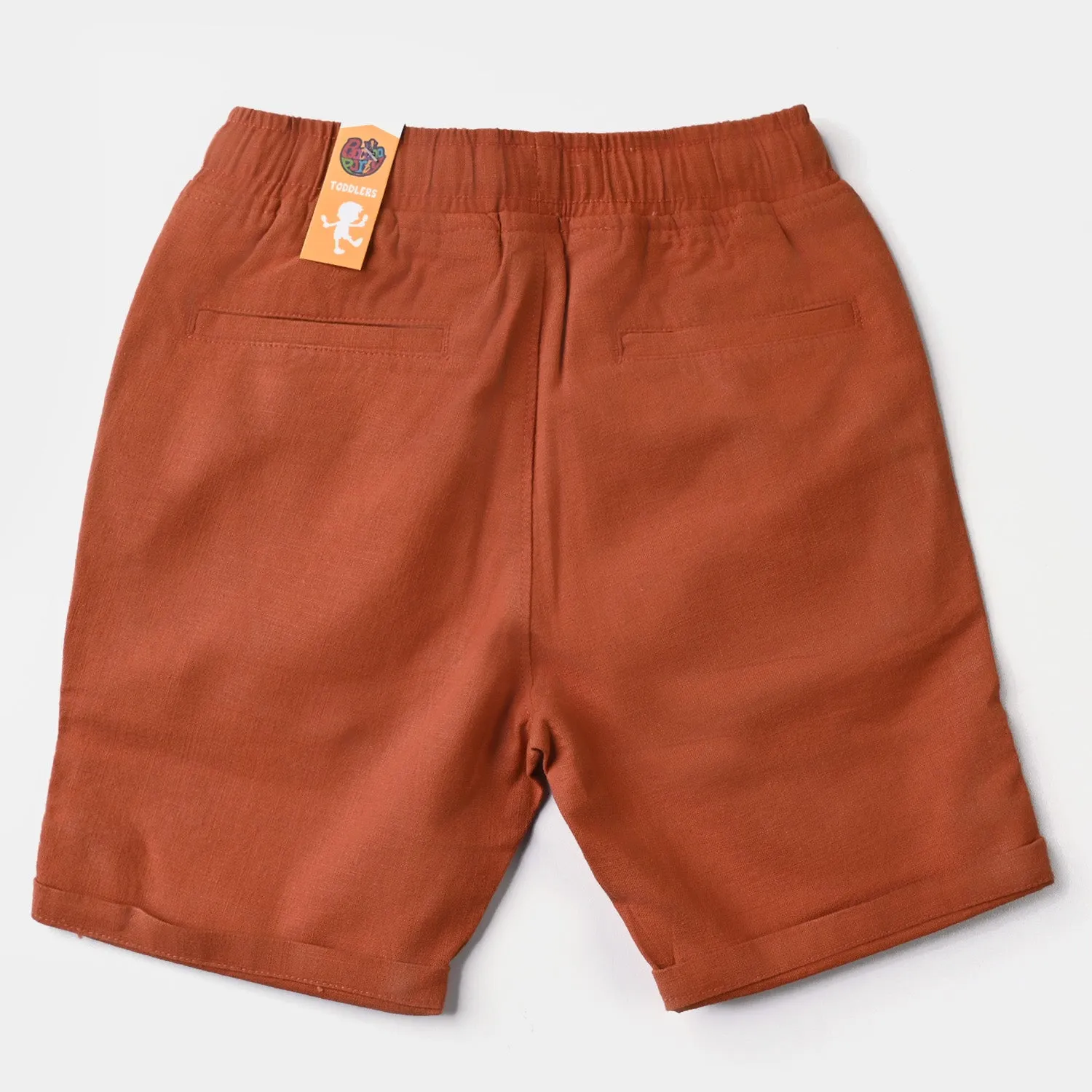 Boys Cotton Twill Cotton Short Dream Big-Pumpkin.Spice