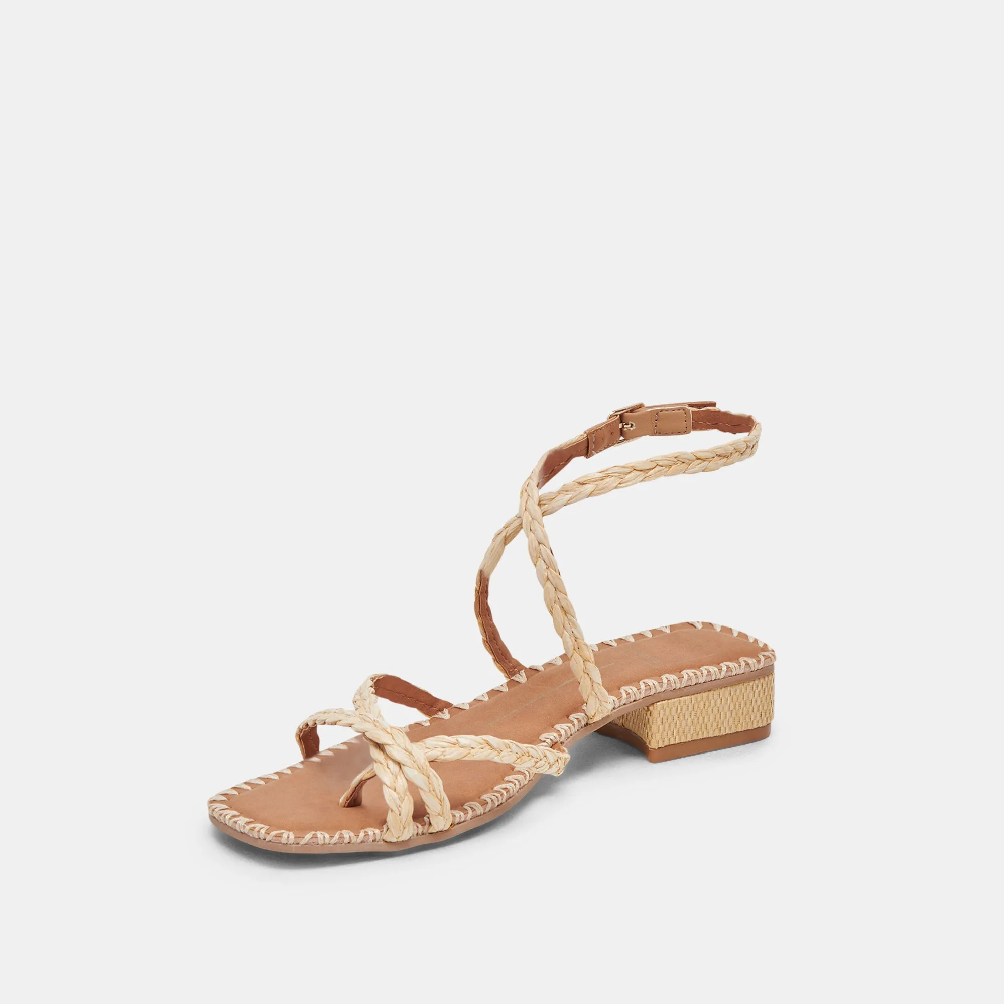 BRINN SANDALS LT NATURAL RAFFIA