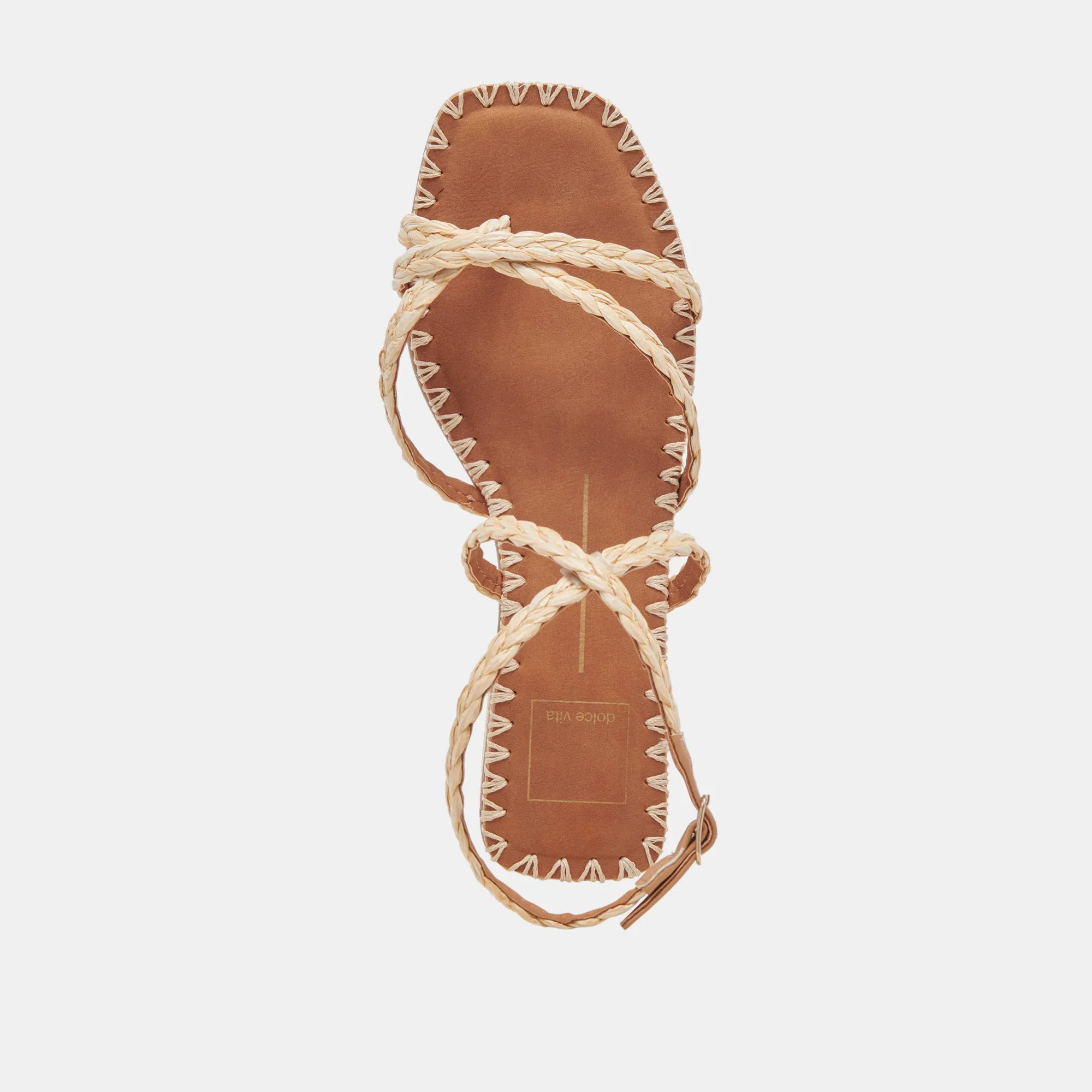 BRINN SANDALS LT NATURAL RAFFIA