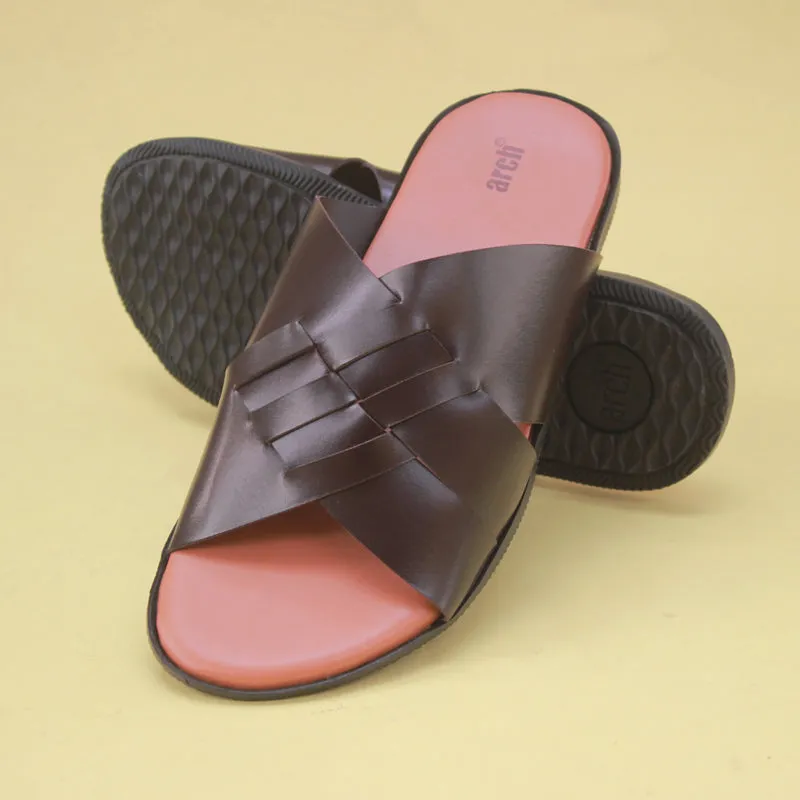 Brown slippers for Men