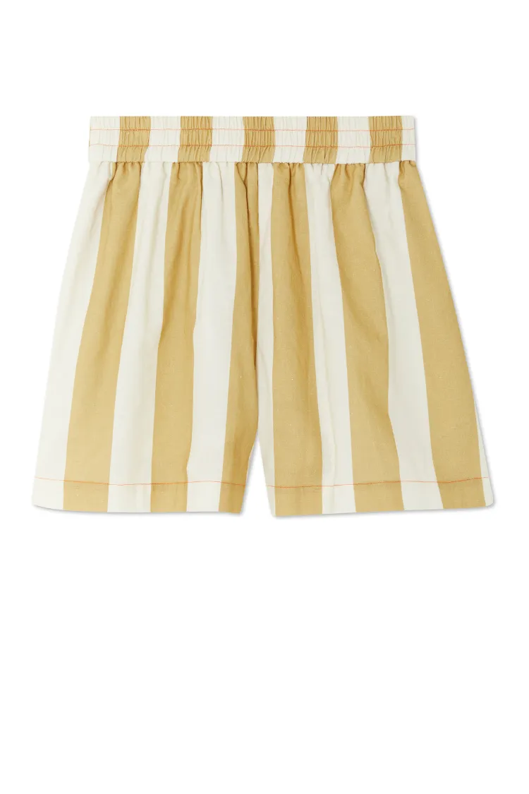 Camel Stripe Elissa Shorts