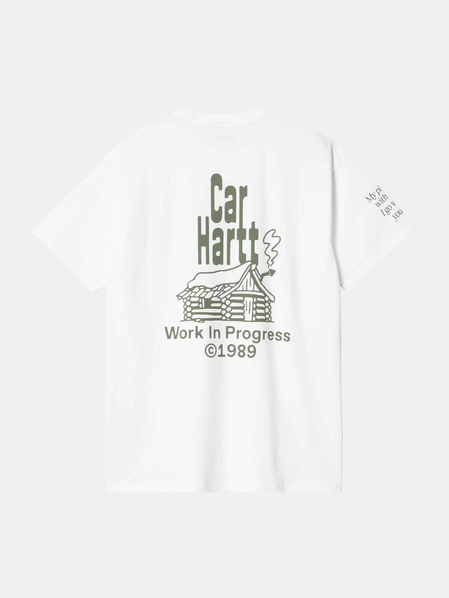 Carhartt S/S Home Tee - White / Dollar Green