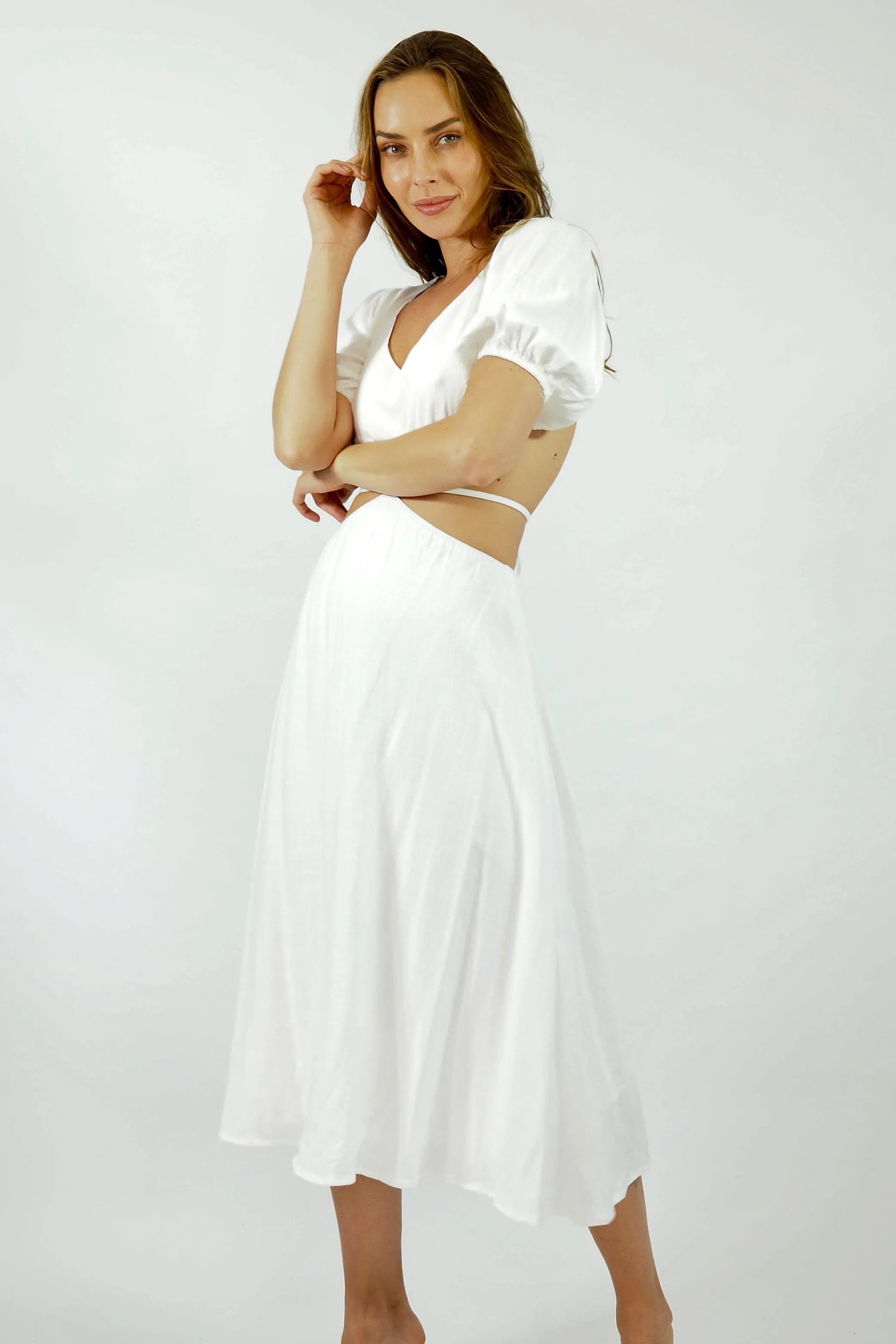 Ciara Dress - White