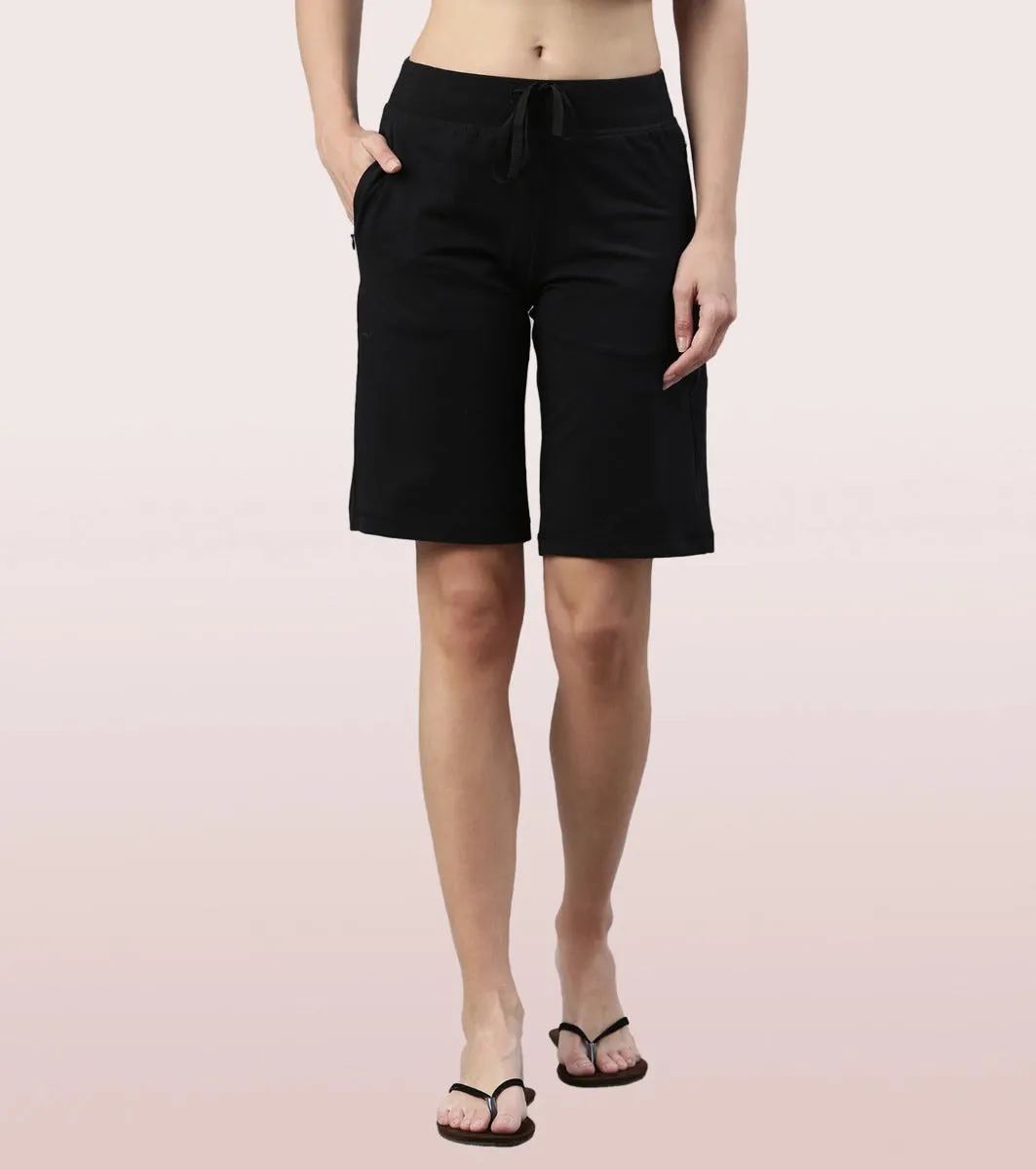 City Shorts | Cotton Knee Length Shorts