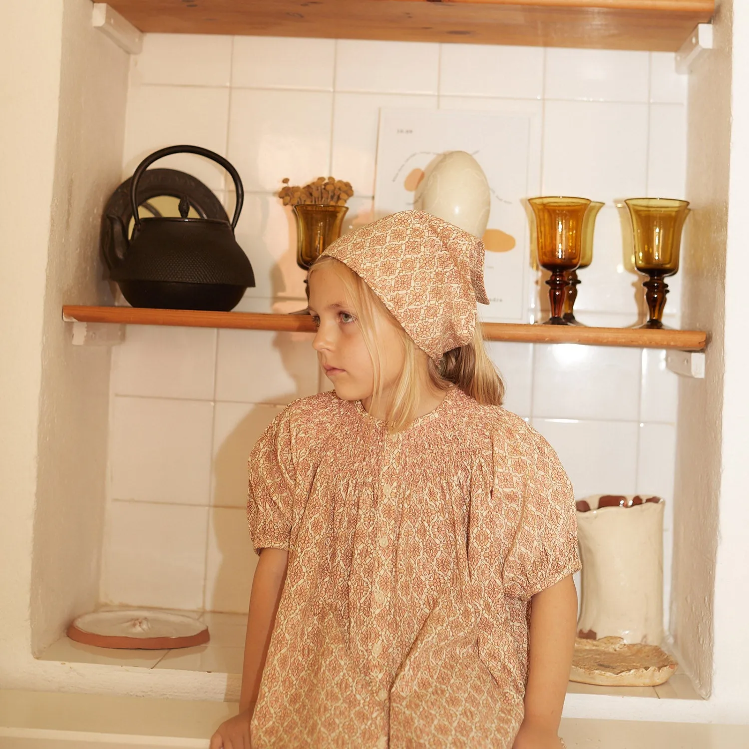 Cotton Carina Smock Dress - Golden Grove