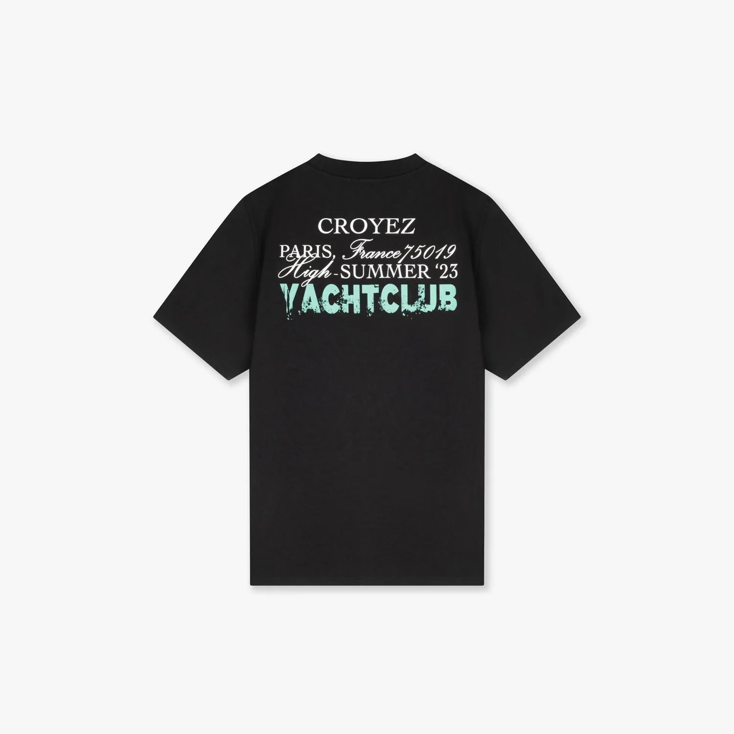 CROYEZ FONT T-SHIRT - BLACK/TEAL