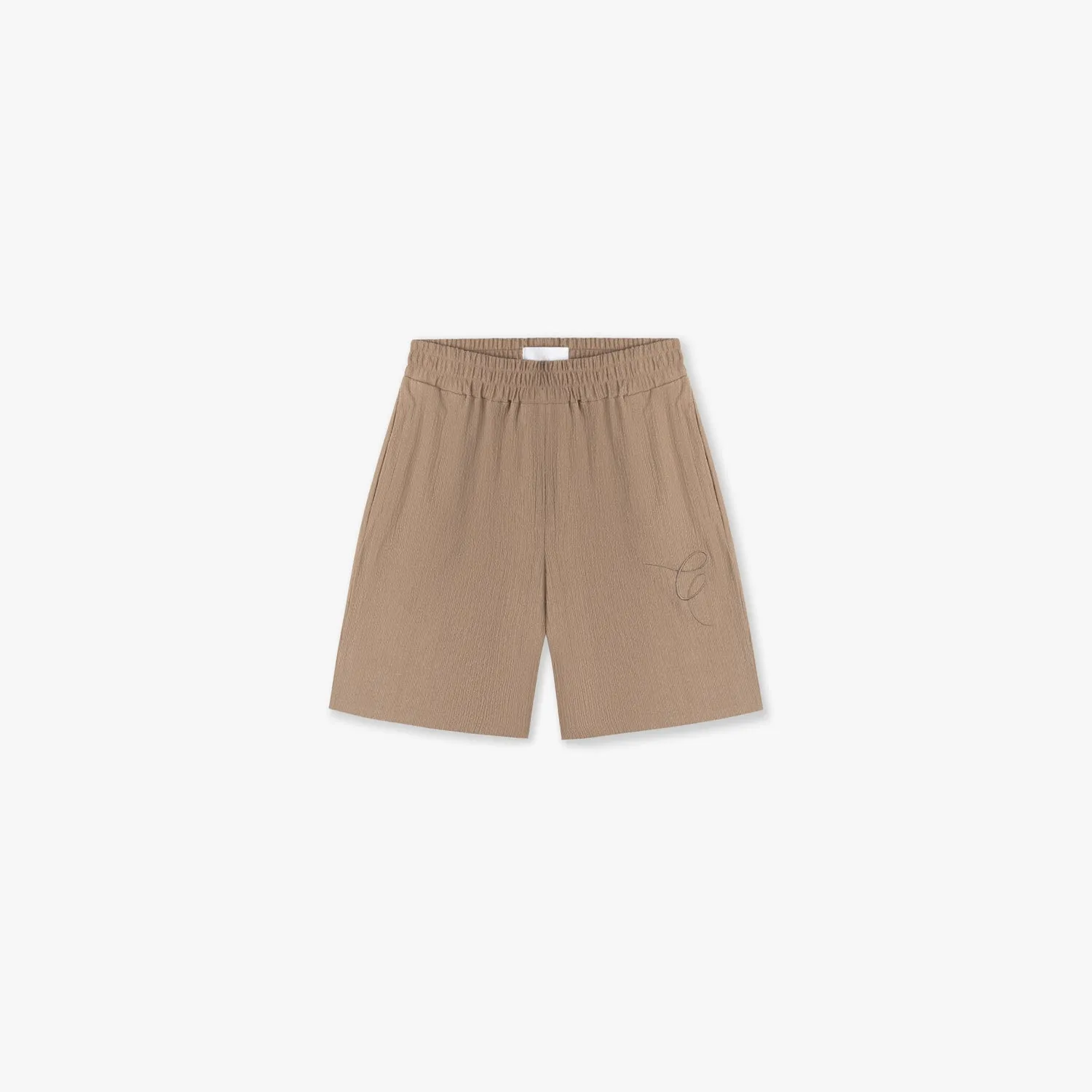 CROYEZ SEERSUCKER SHORTS - MUSHROOM