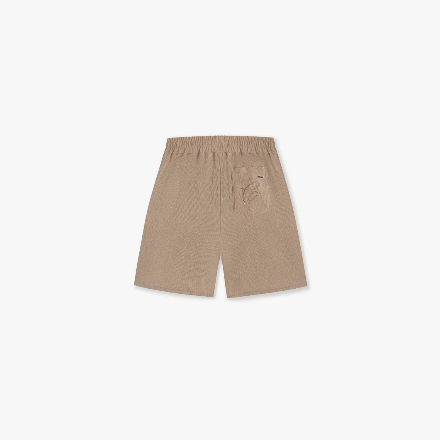 CROYEZ SEERSUCKER SHORTS - MUSHROOM