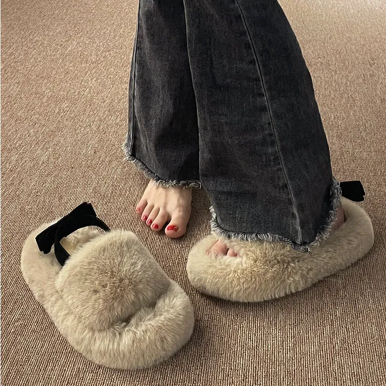 Cute Fluffy Home Slippers - Kimi