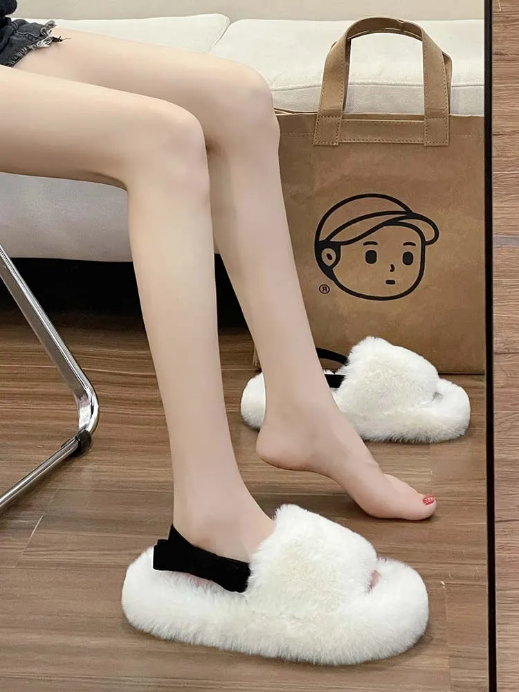 Cute Fluffy Home Slippers - Kimi