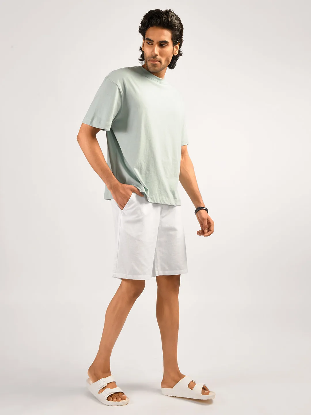 Elasticated Waistband Breezy Shorts - Shuffle