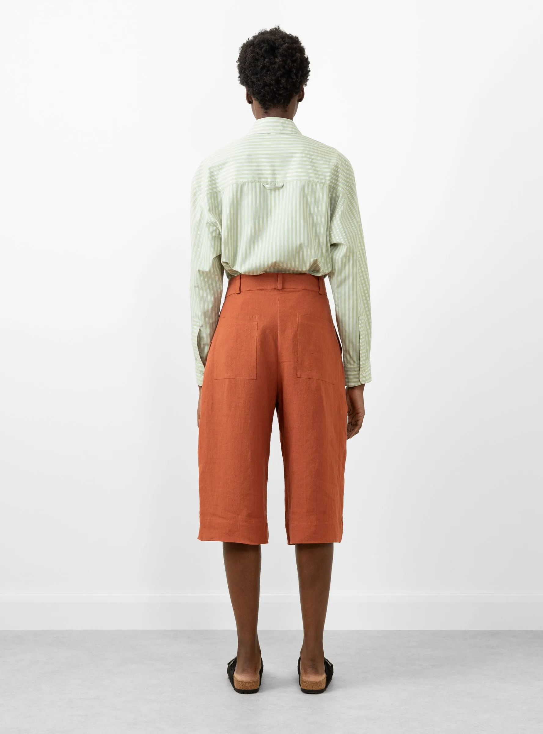 Eli Linen Shorts Terracotta