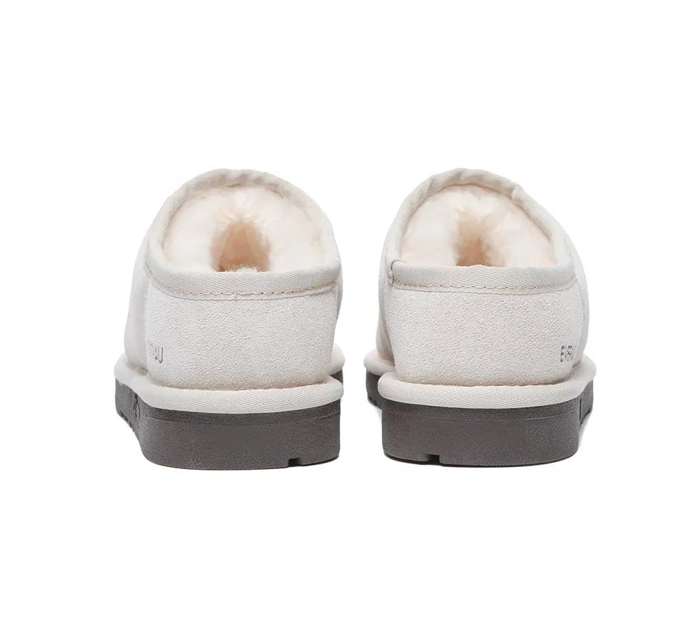 EVERAU Ultra Puffer Style Women Sheepskin Slippers