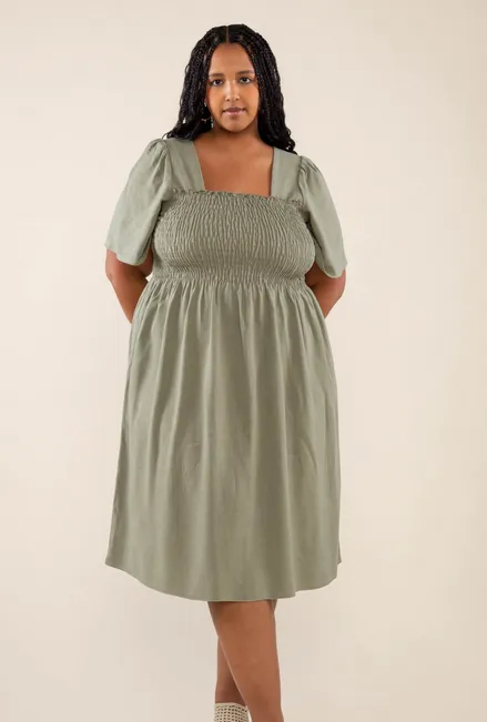 Fearne Dress in Sage