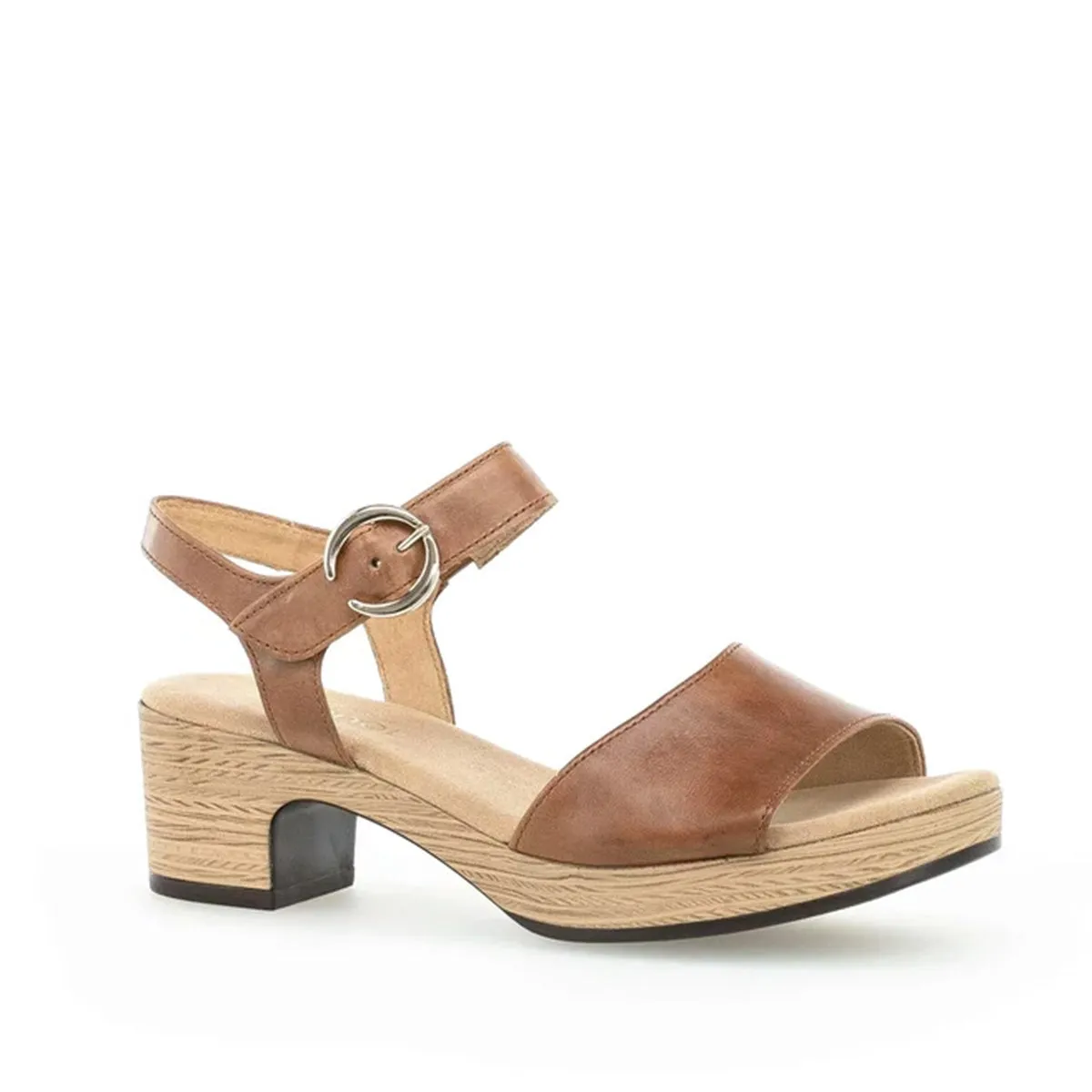 Gabor Brown platform sandal   