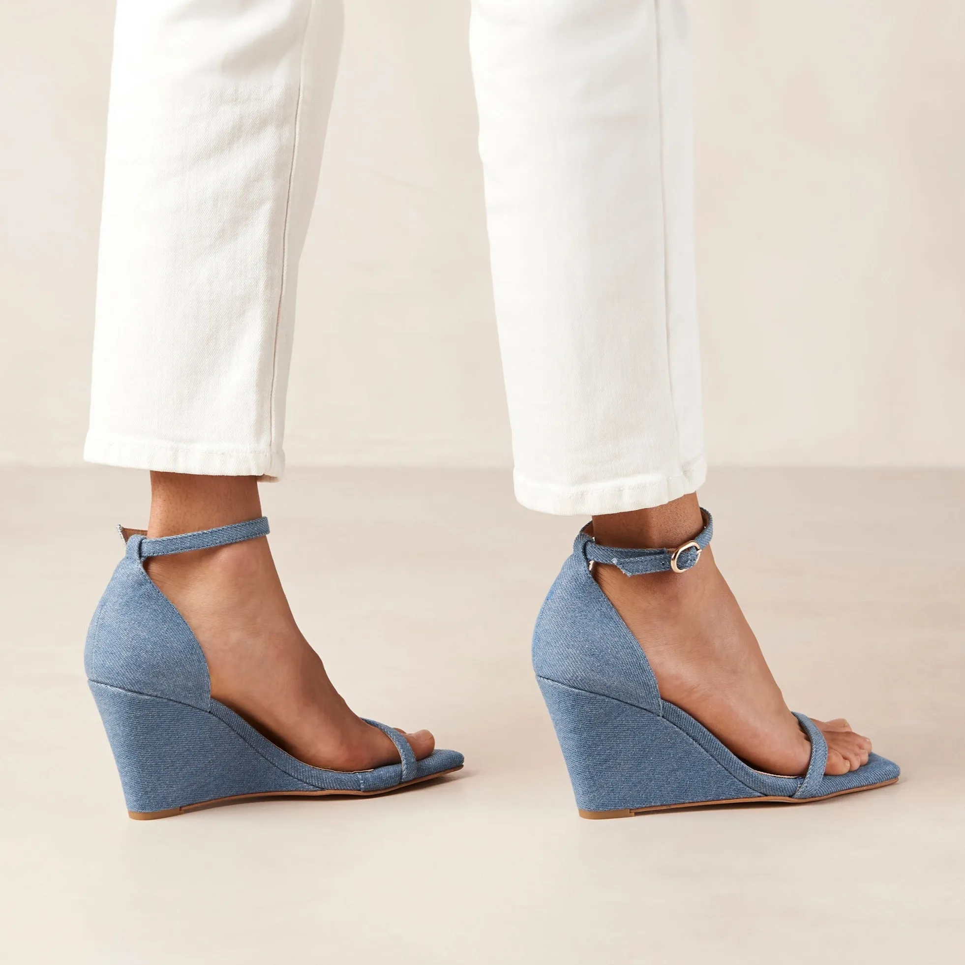 Gata Denim Blue Denim Sandals