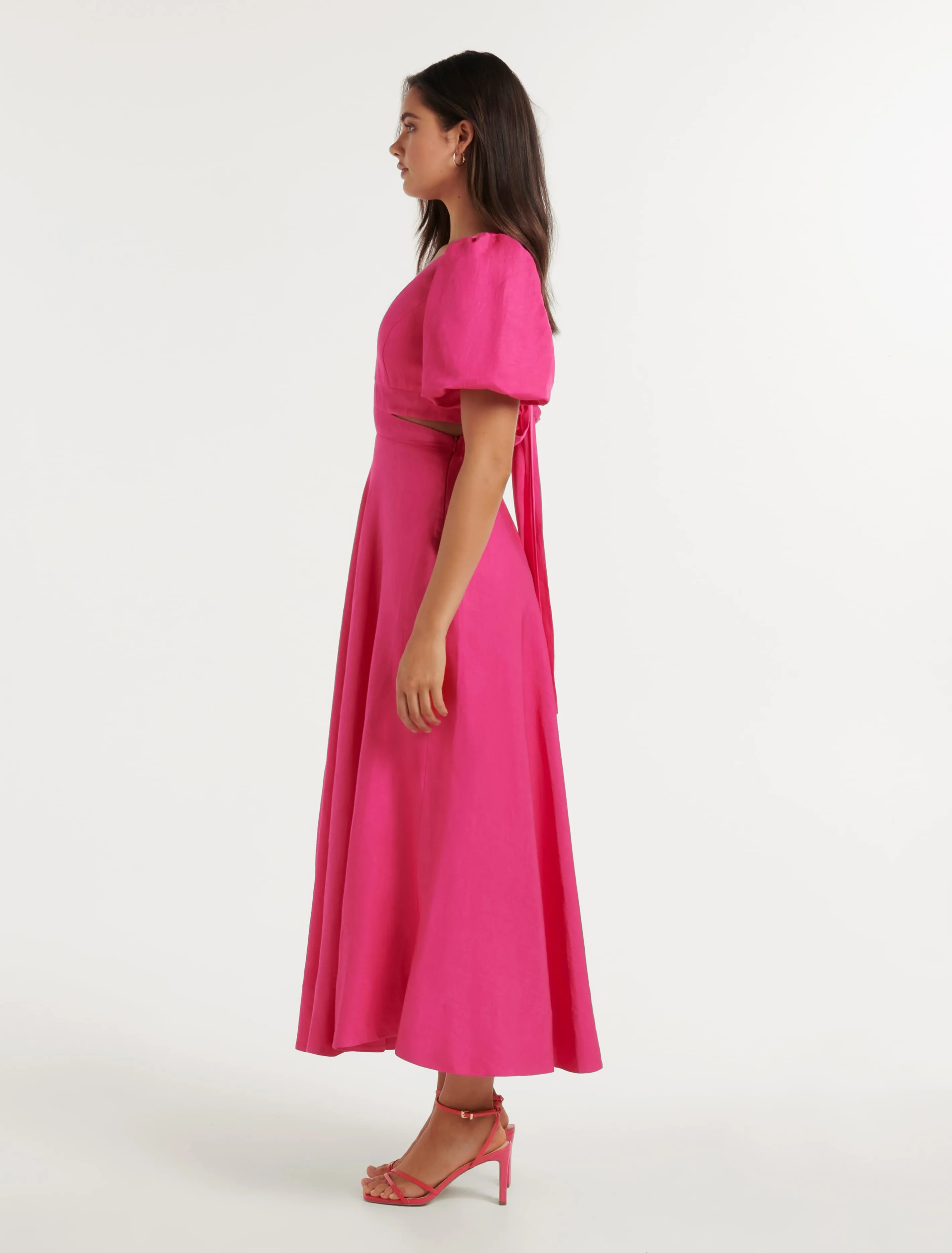 Hadley Tie Back Midi Dress