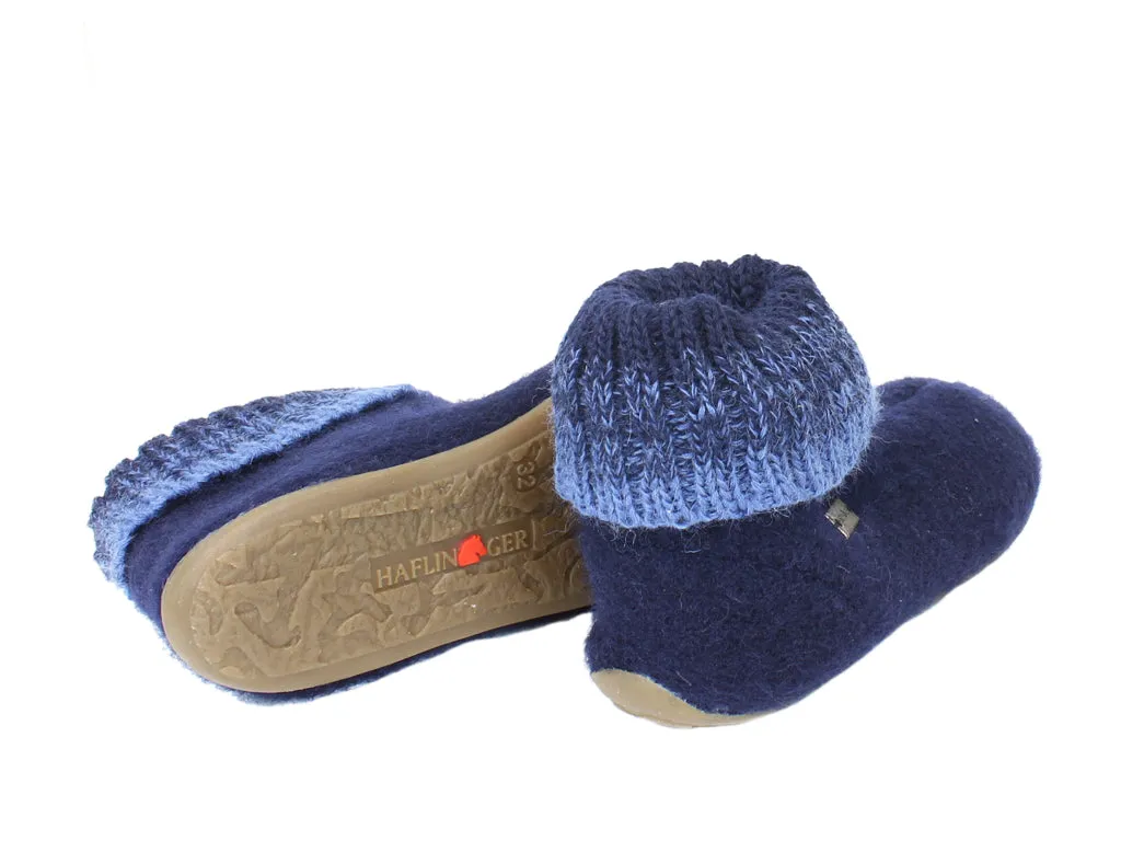 Haflinger Children's slippers Iris Navy Blue