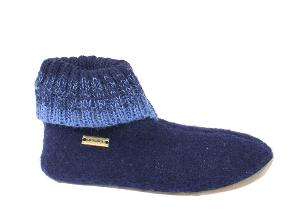 Haflinger Children's slippers Iris Navy Blue