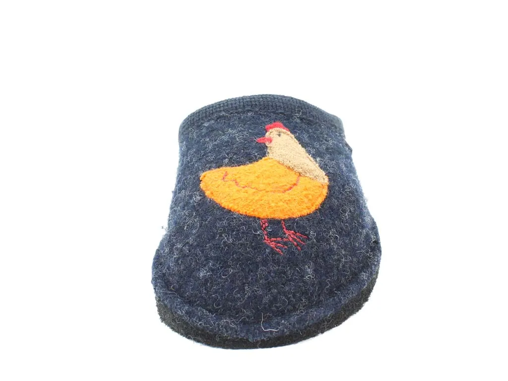 Haflinger Slippers Flair Hen Blue