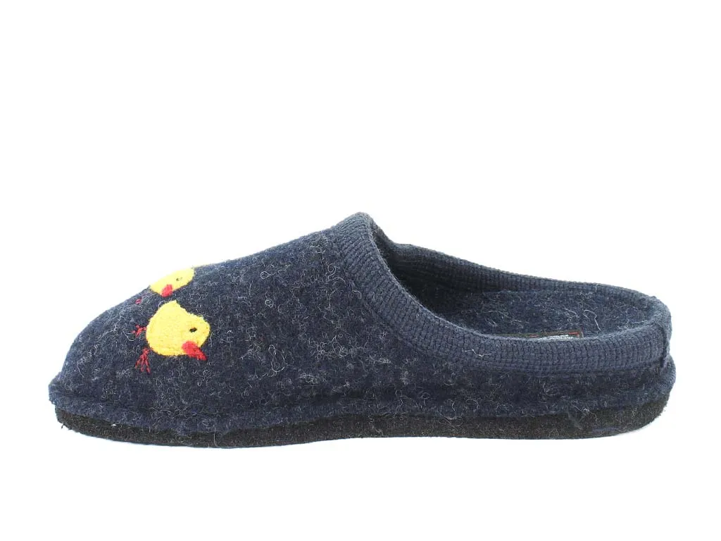 Haflinger Slippers Flair Hen Blue