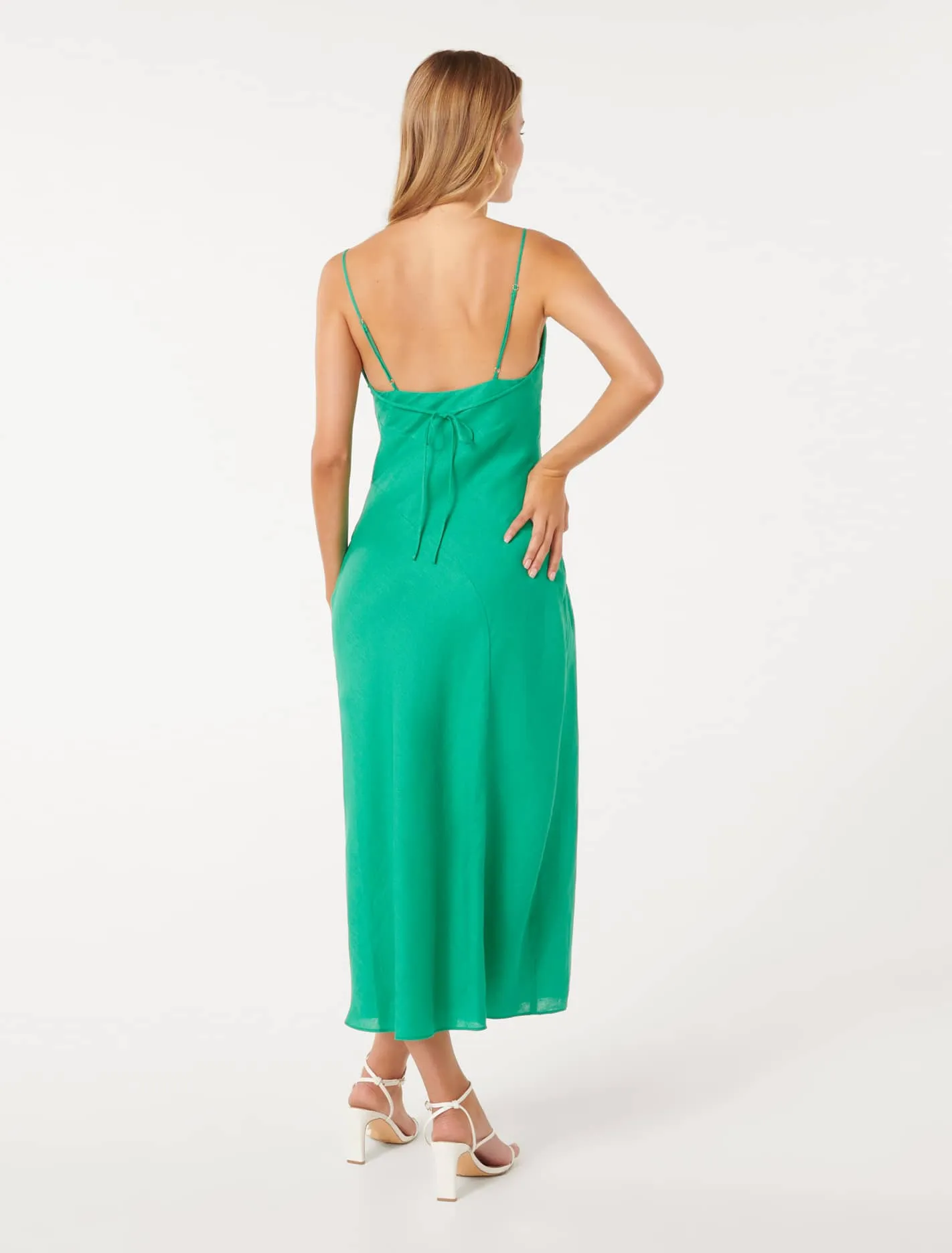 Hattie Asymmetric Seam Midi Dress