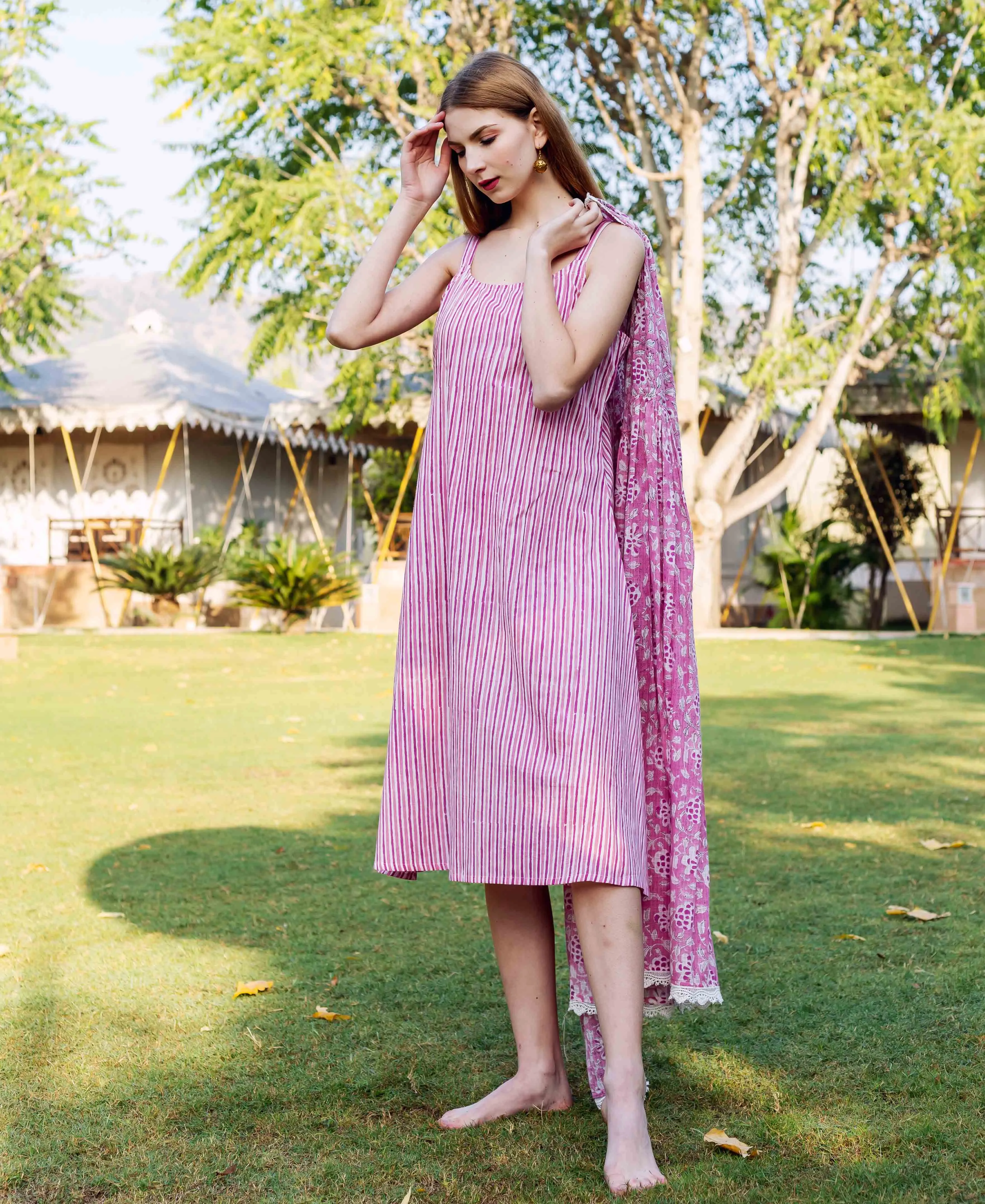 Inara Pink Jacket Dress