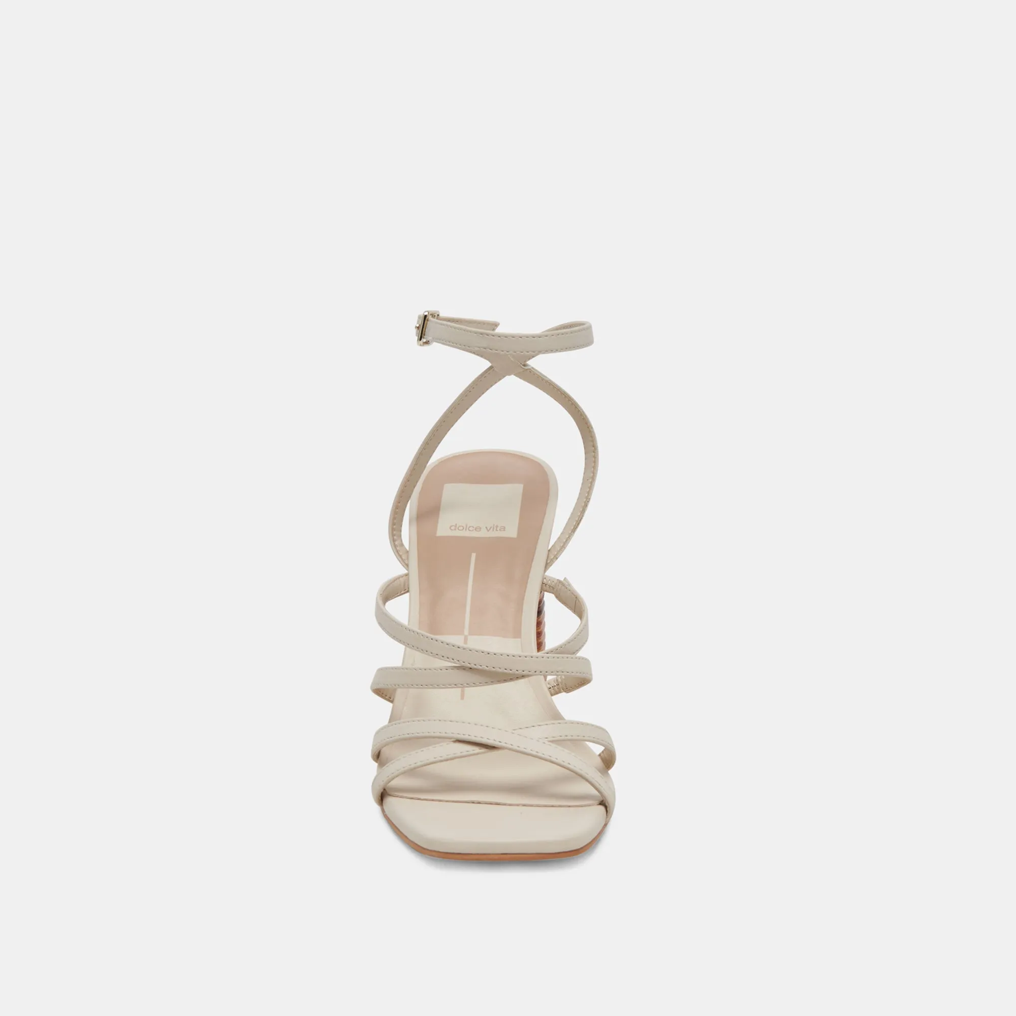 JENKO HEELS IVORY LEATHER