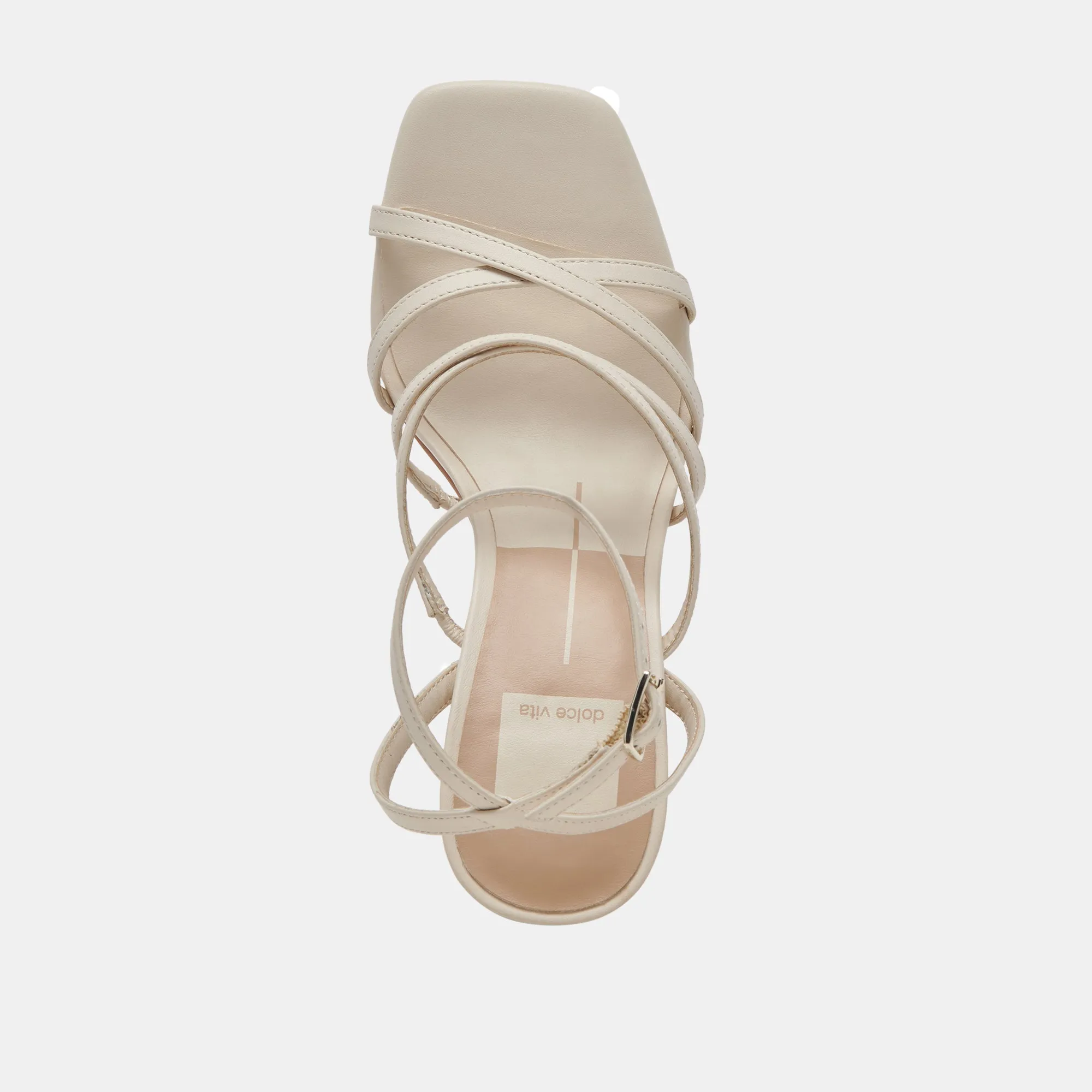 JENKO HEELS IVORY LEATHER