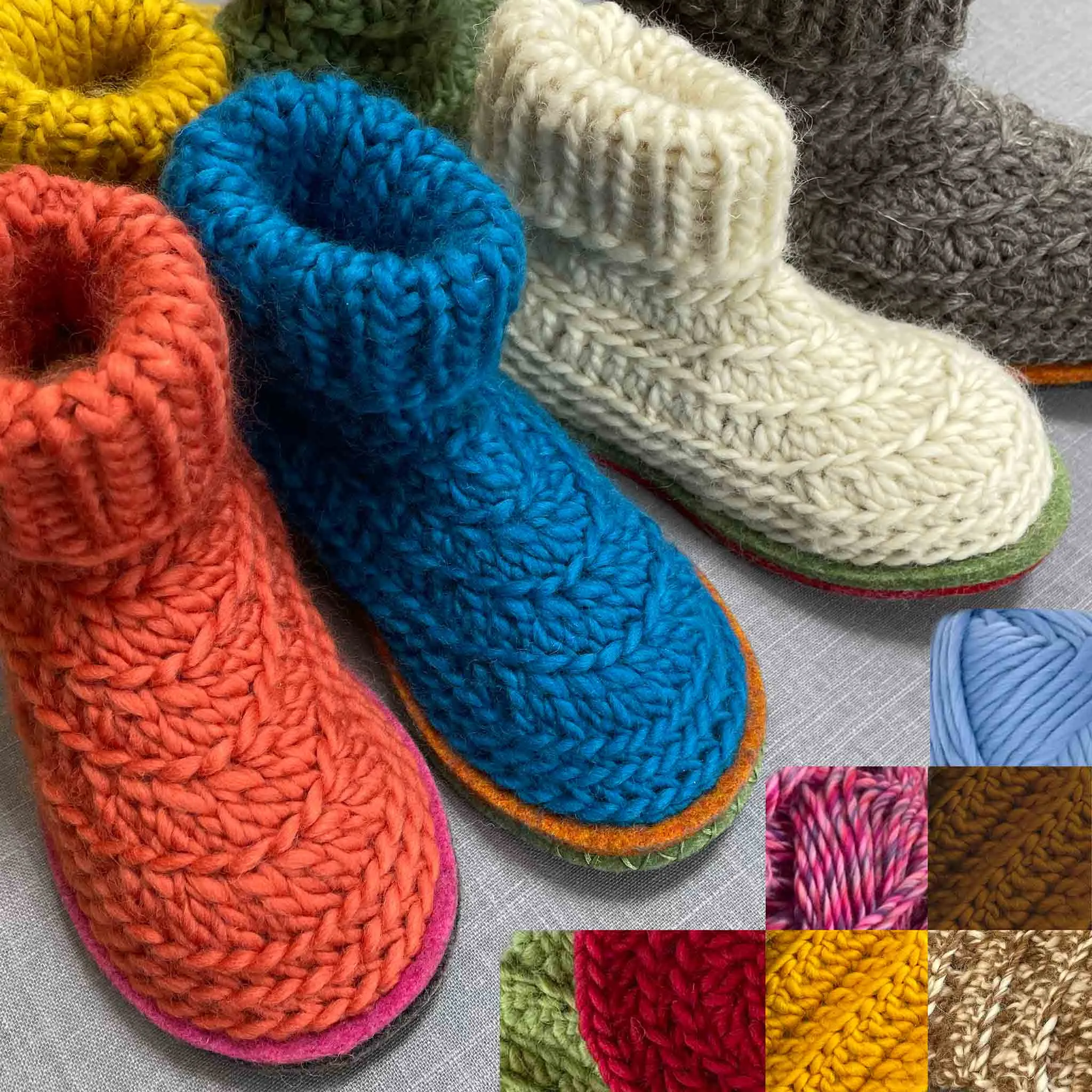 Joe's Toes Snuggly Crochet Slipper Kit