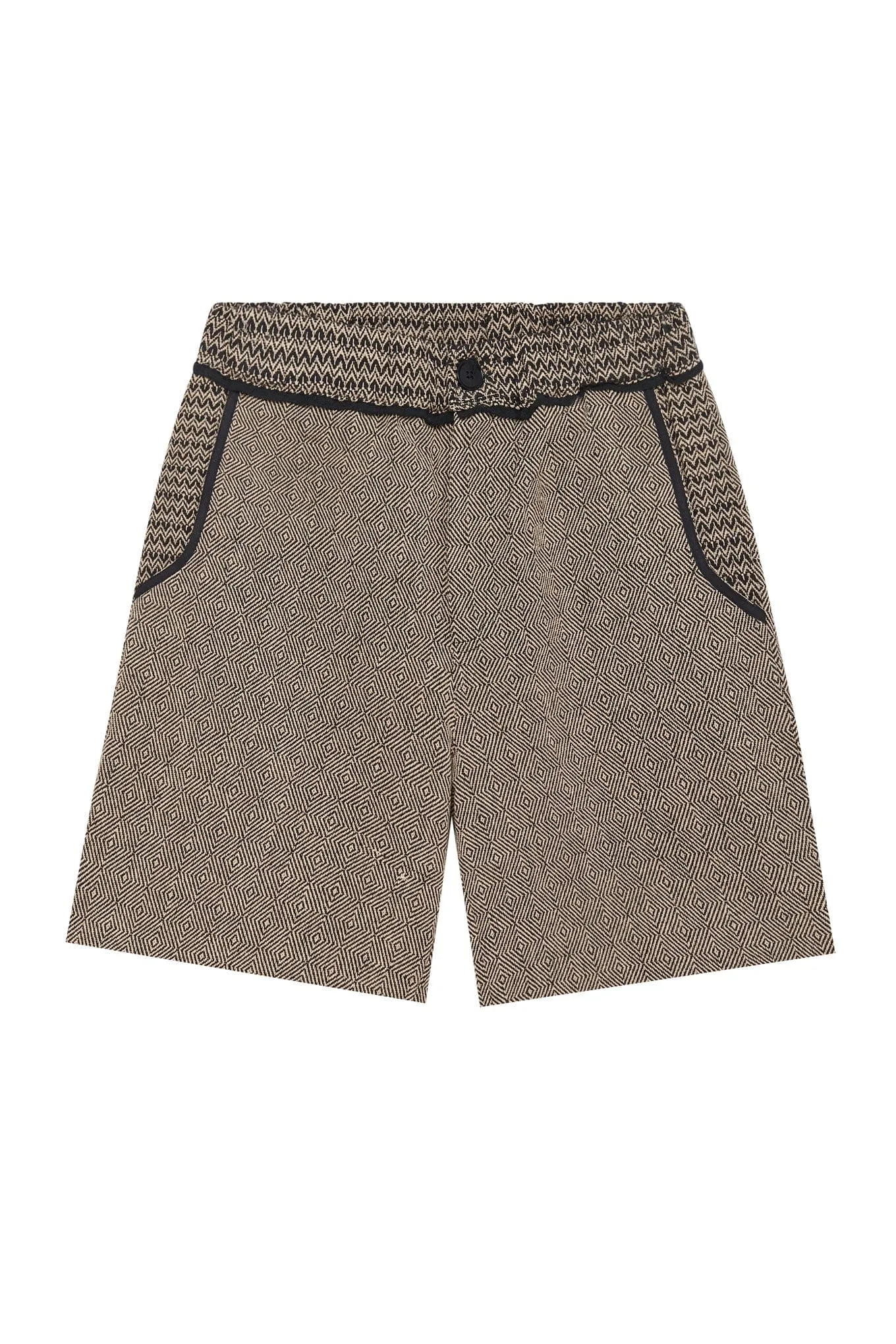 Joey Men's Organic Cotton Shorts | Monochrome Patchwork