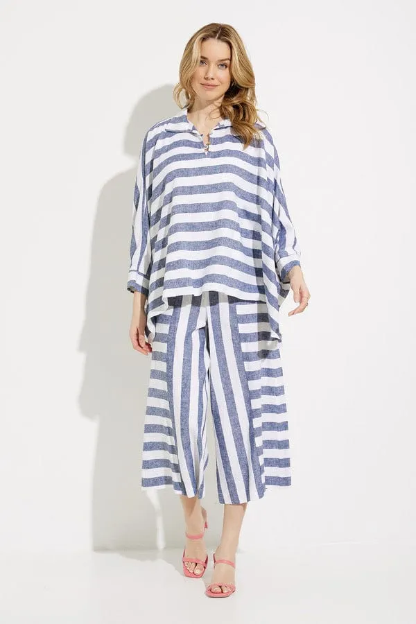 Joseph Ribkoff Striped Loose-fit Top  232143