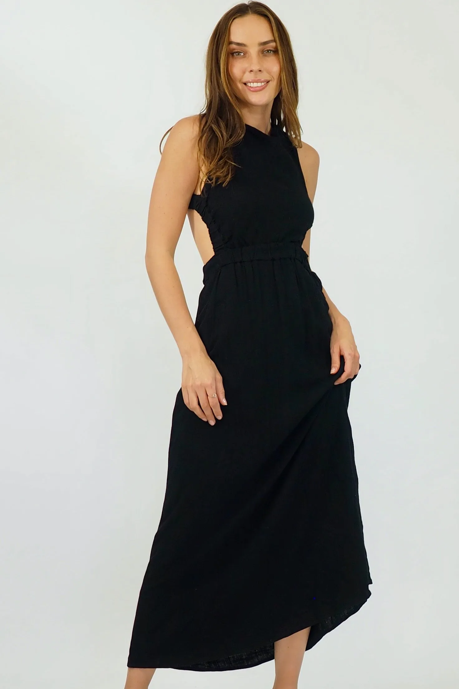 Lili Maxi Backless - Black