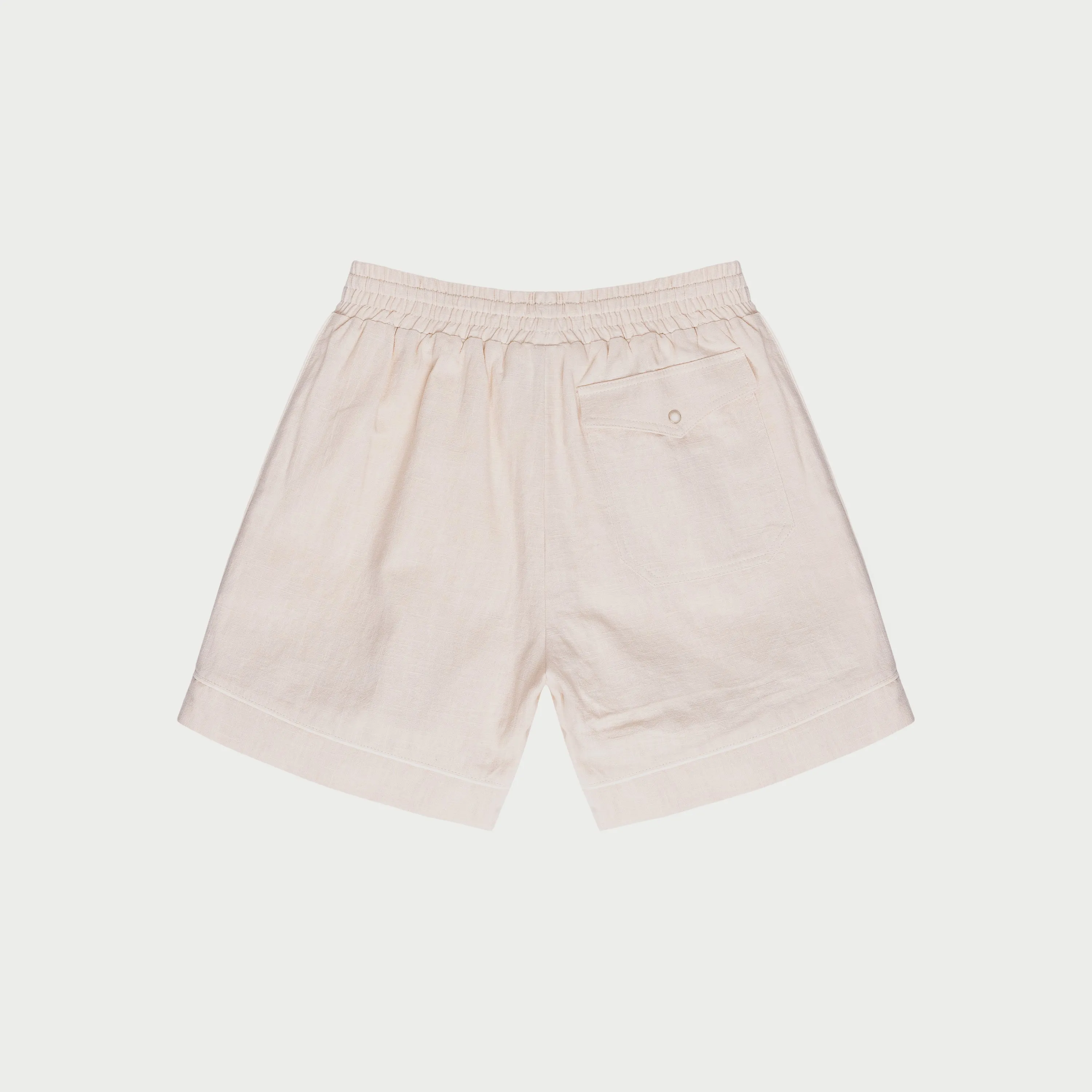 Linen Athletic Short (Camel)