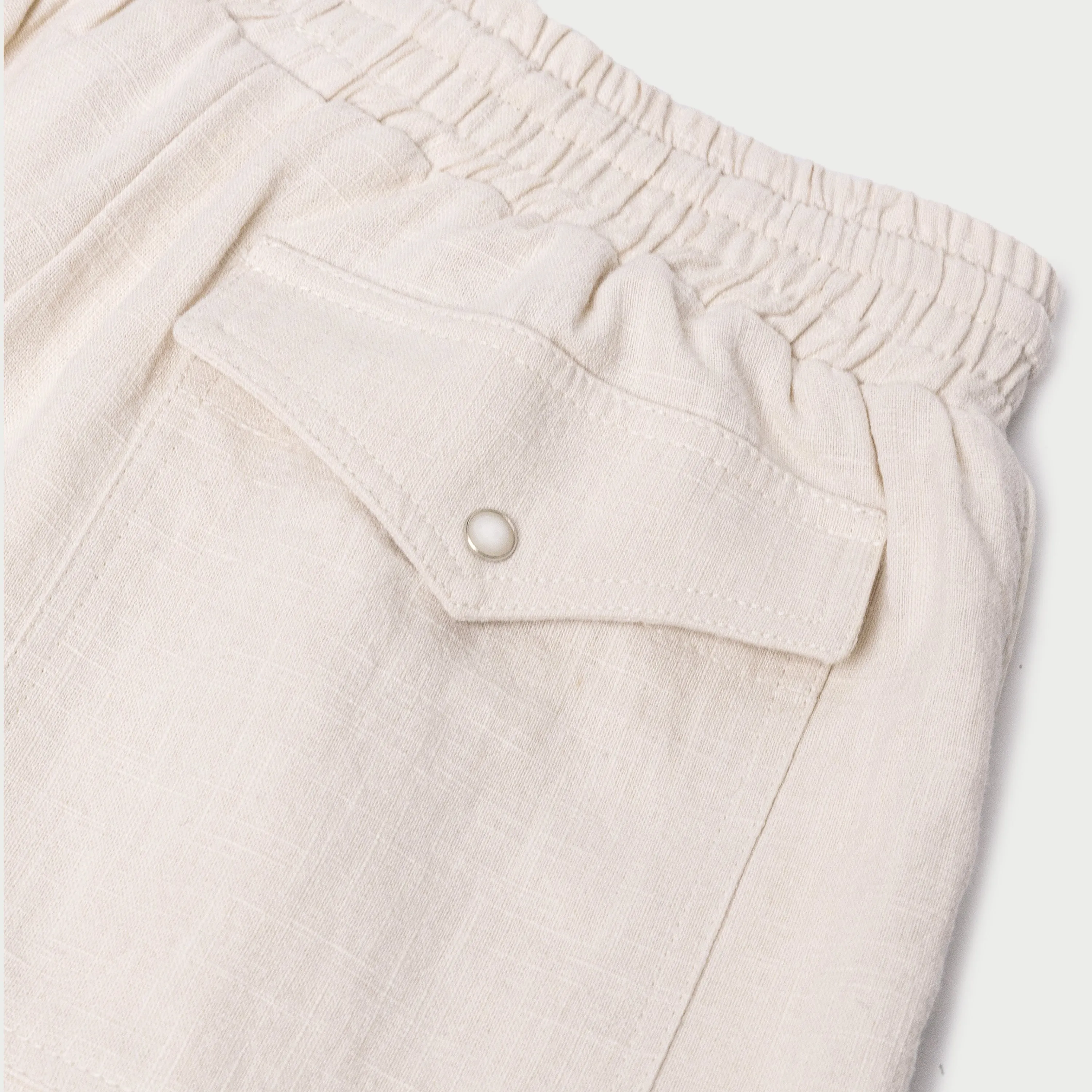 Linen Athletic Short (Camel)