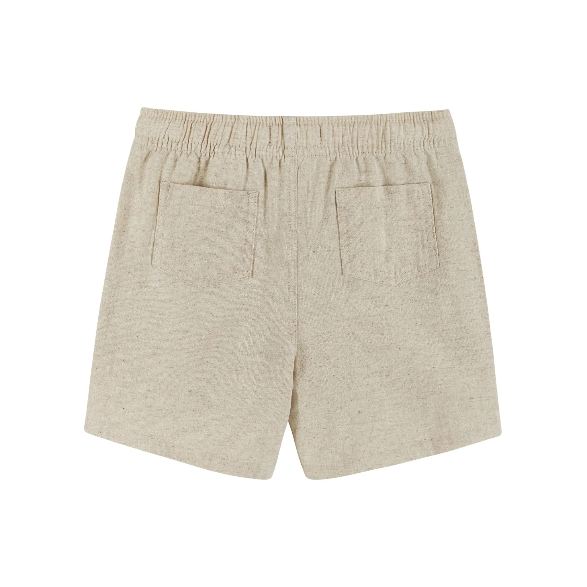 Linen Blend Shorts | Stone