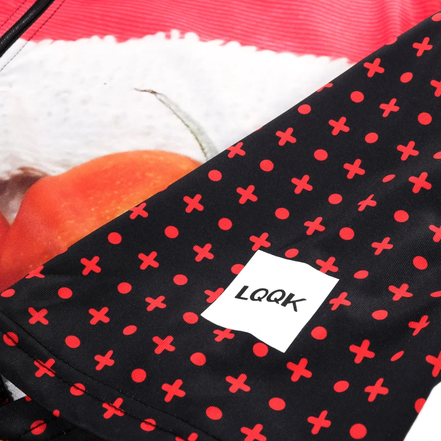 Eye-catching LQQK Studio Loose Tomato Print Cycling Jersey - Stand Out on the Road!