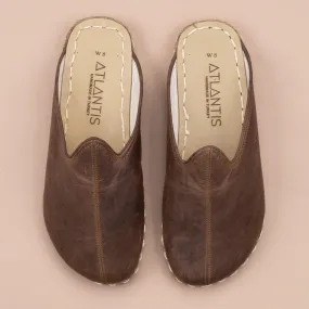 Men's Coffee Barefoot Slippers