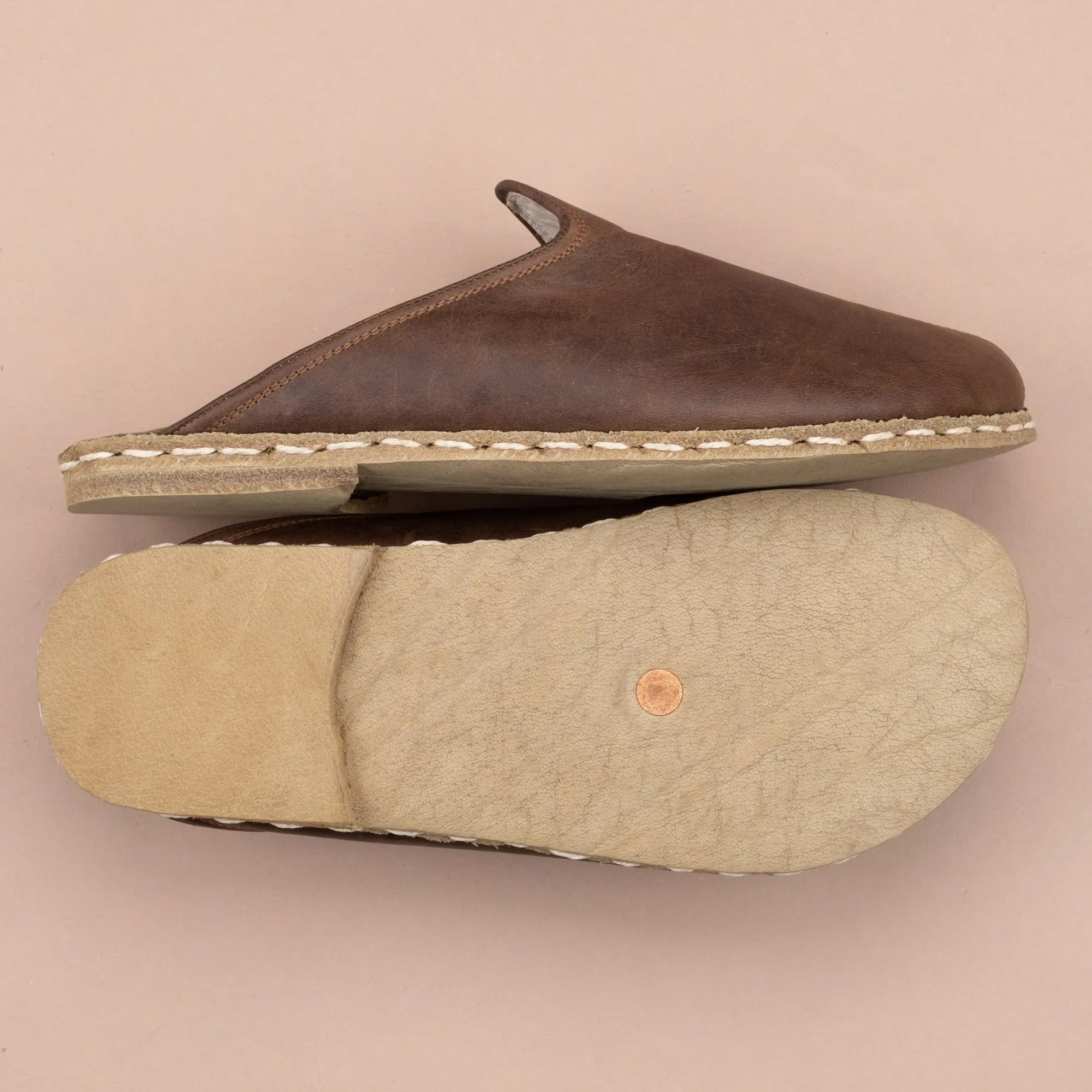 Men's Coffee Barefoot Slippers