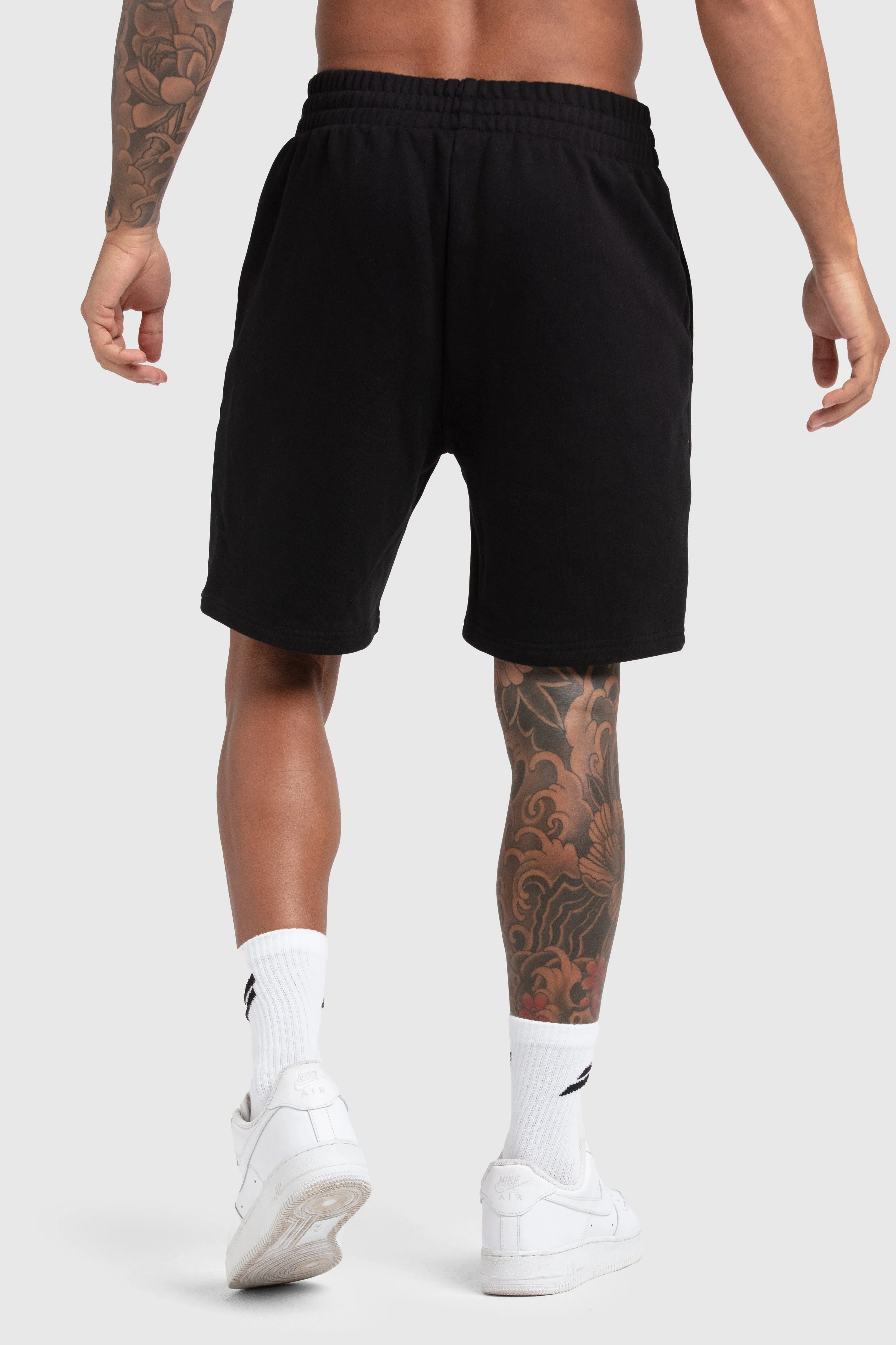 Men's Essential Cotton Shorts - Black