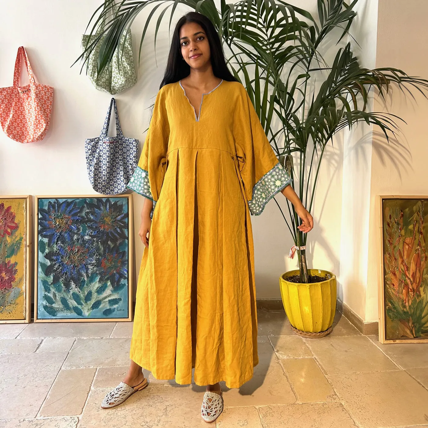 NAYA LUMINARIA DRESS OCHRE