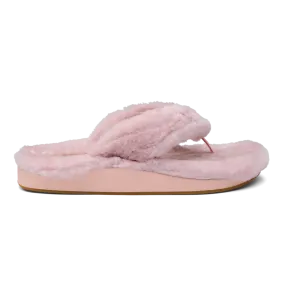 Olukai Women's Kipe'a Heu Shearling Slipper - Pink Clay