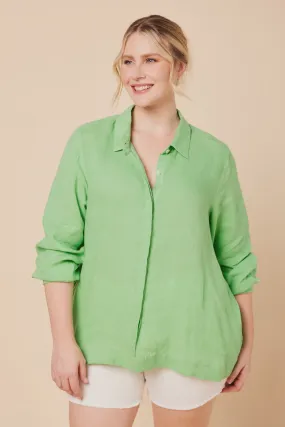 Oversized Boyfriend Shirt (Lime)